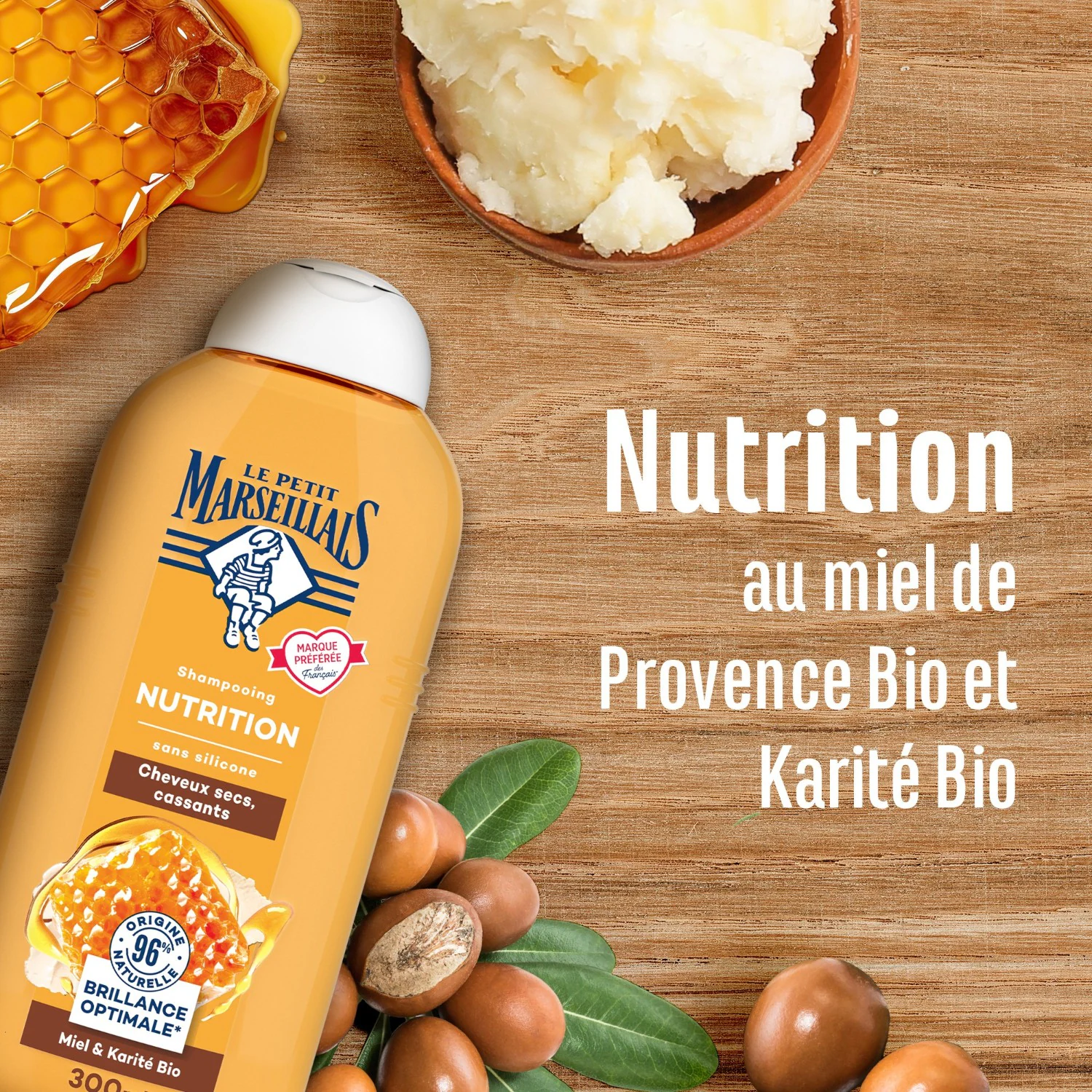 Le Petit Marseillais Organski hranjivi šampon od meda i karitea