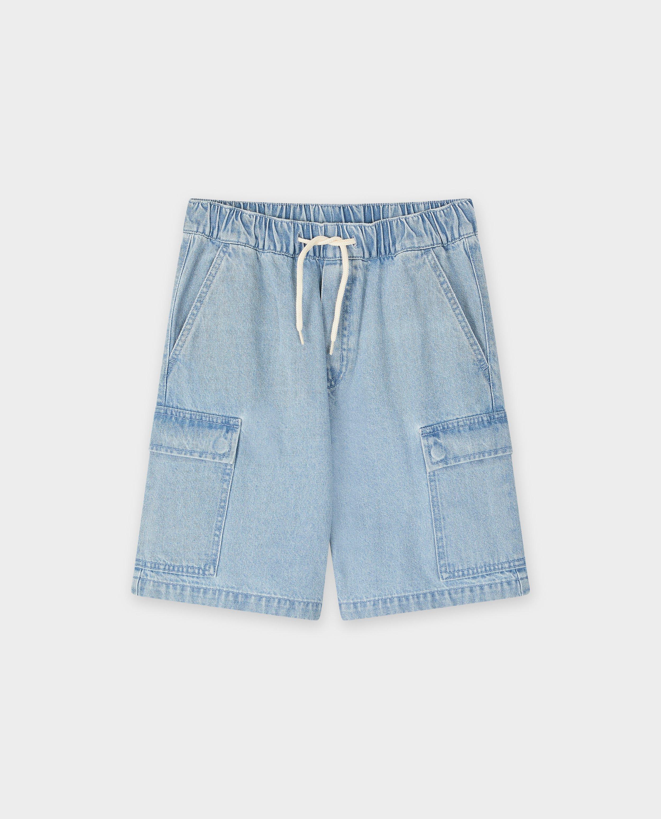 Pantaloni scurți din denim CKS Blue albaștri