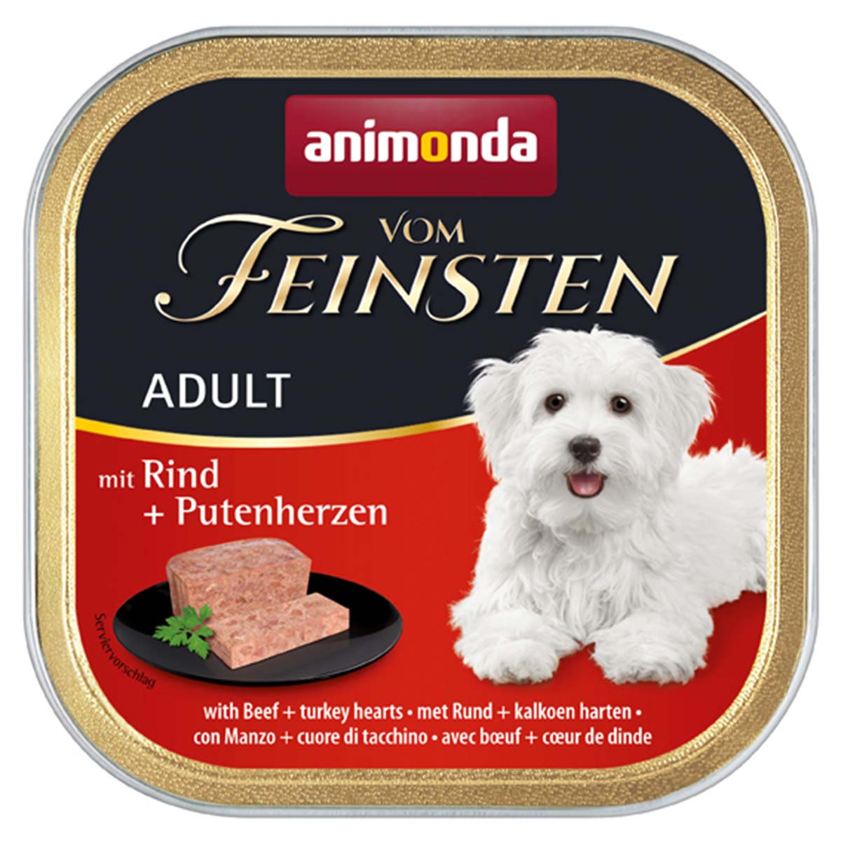 animonda vom Feinsten Adult Rind und Putenherzen bei ZooRoyal