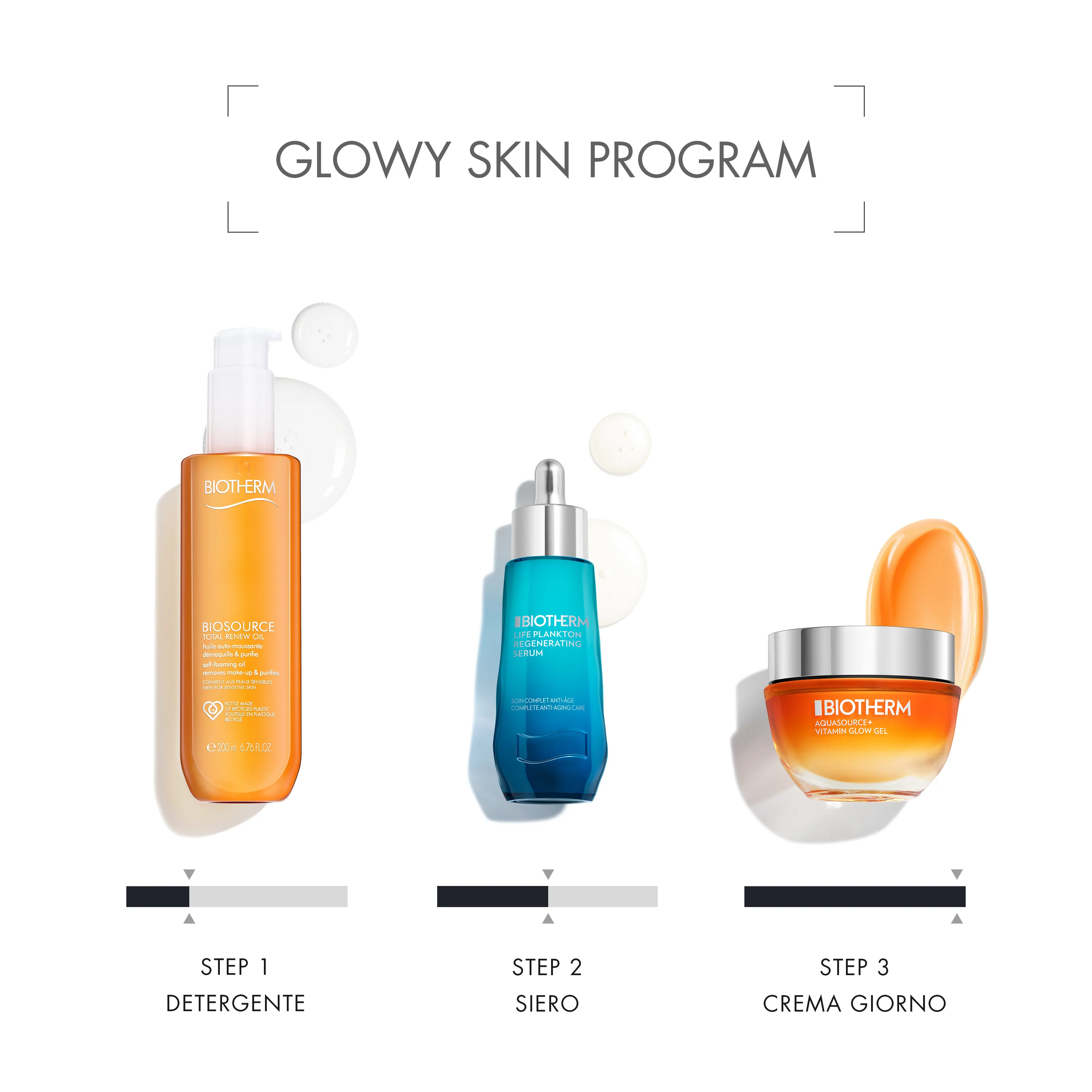 Aquasource Vitamin Glow Gel - Kosteuttava kasvogeeli, Kirkastava kasvogeeli, Epäpuhtauksia ehkäisevä kasvogeeli, Ensioireita hoitava kasvogeeli