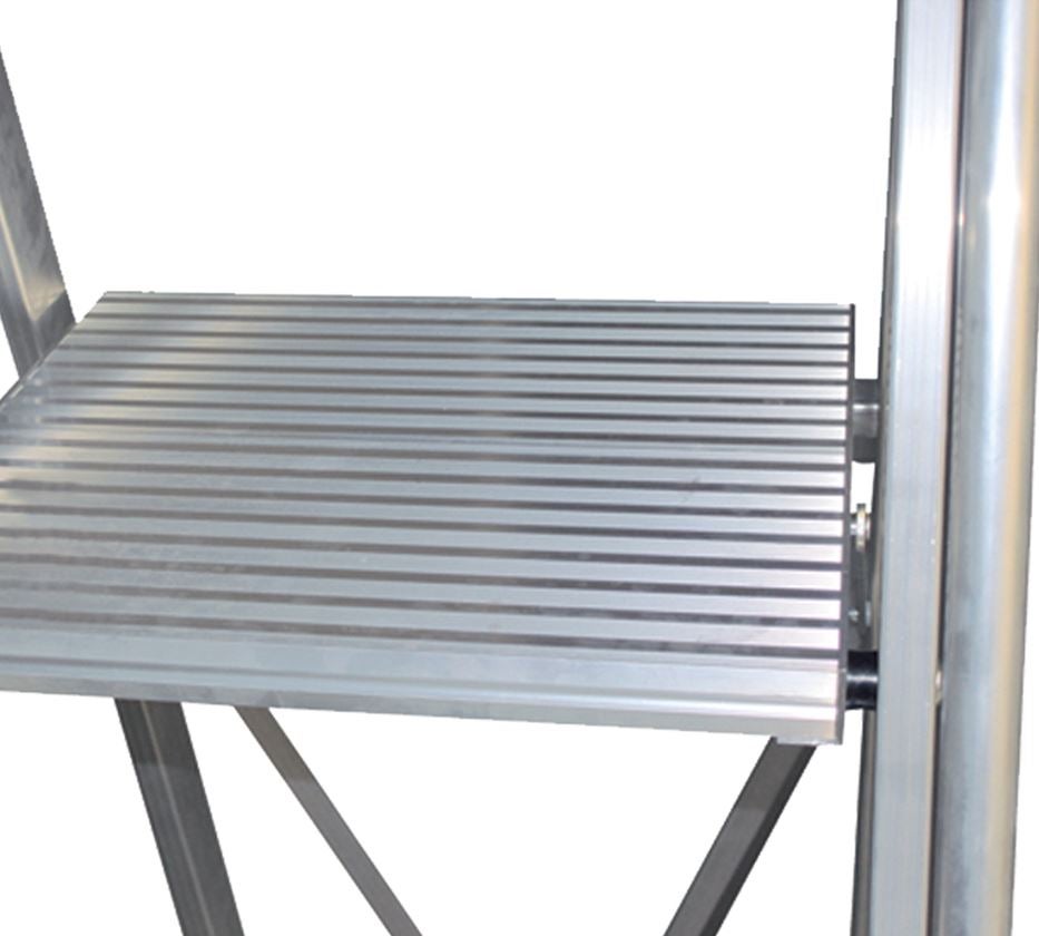 KRAUSE Stufen-Stehleiter mit großer Standplattform