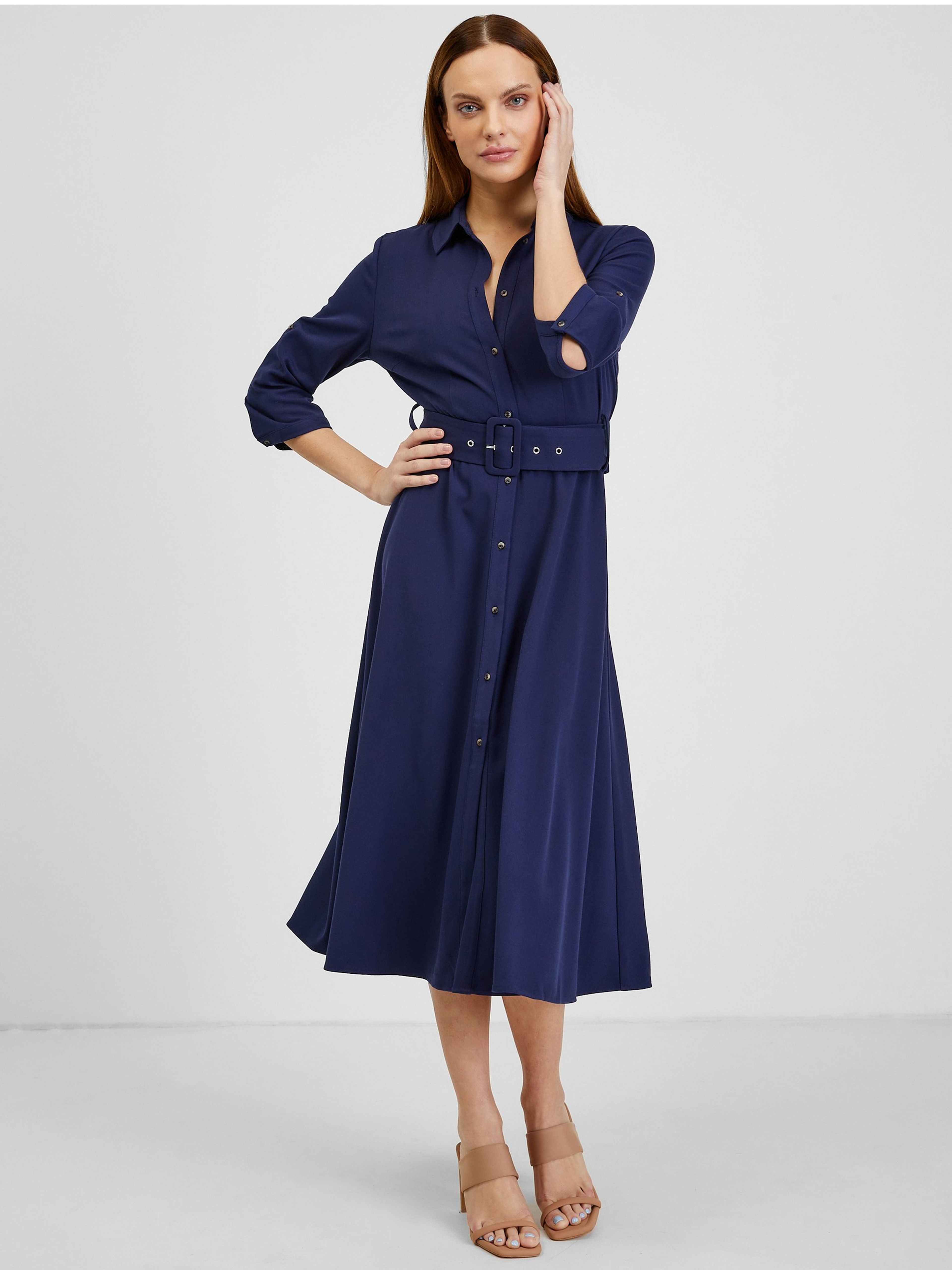 Dunkelblaues ORSAY-Damenkleid
