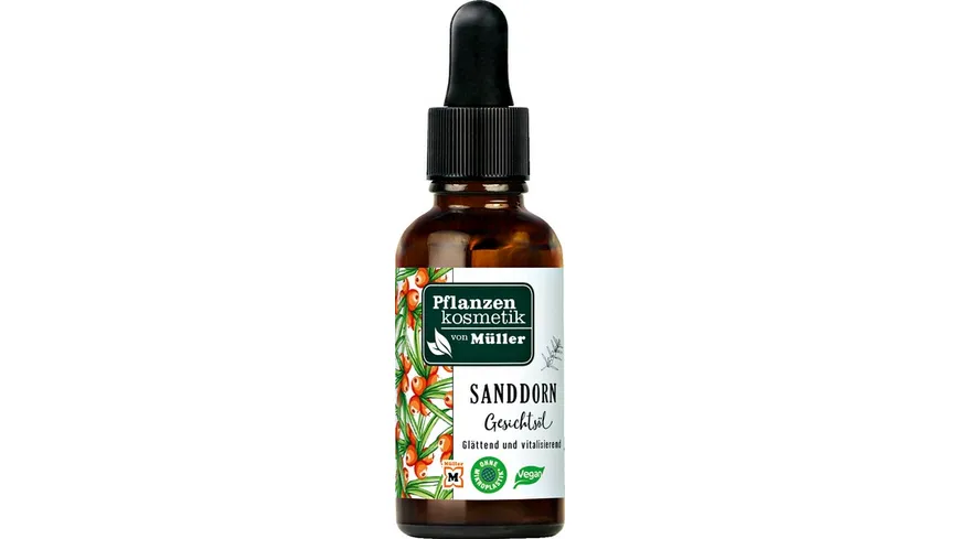 Pflanzenkosmetik von Müller Sanddorn-Gesichtsöl 30 ml