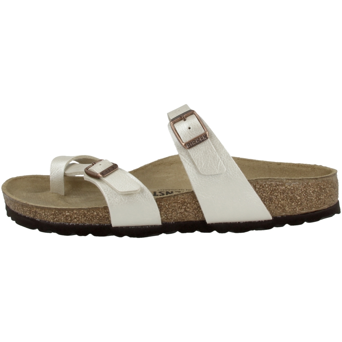 Birkenstock Mayari Birko-Flor schmal Pantolette weiss