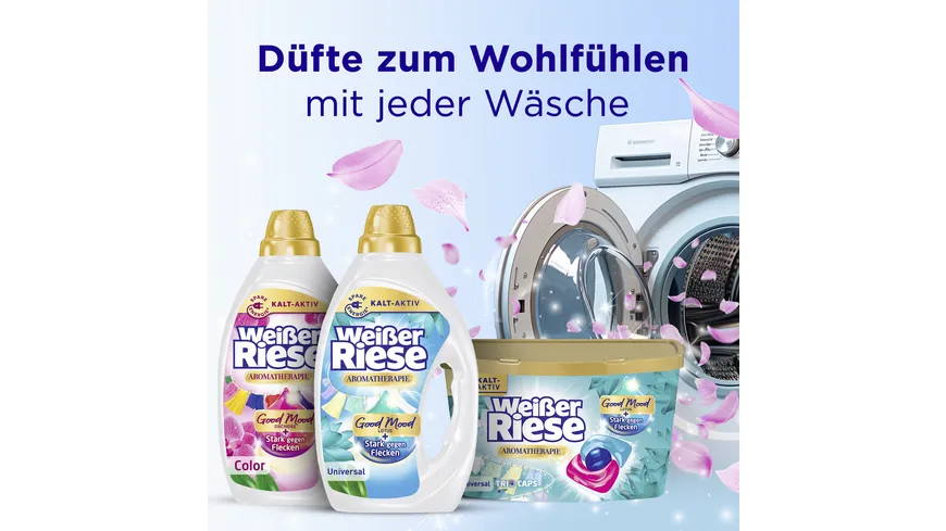 Weißer Riese Universal Gel Aromatherapie Floral Sensation Lotus Vollwaschmittel 990 ml