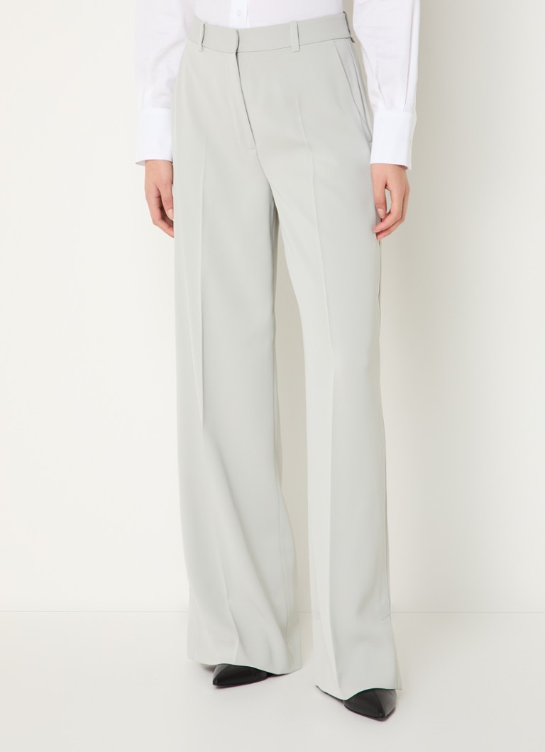 Pantaloni Calvin Klein a vita alta e gamba larga con tasche laterali