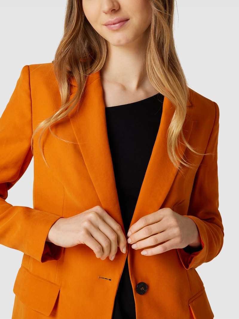 Blazer mit Knopfverschluss in orange