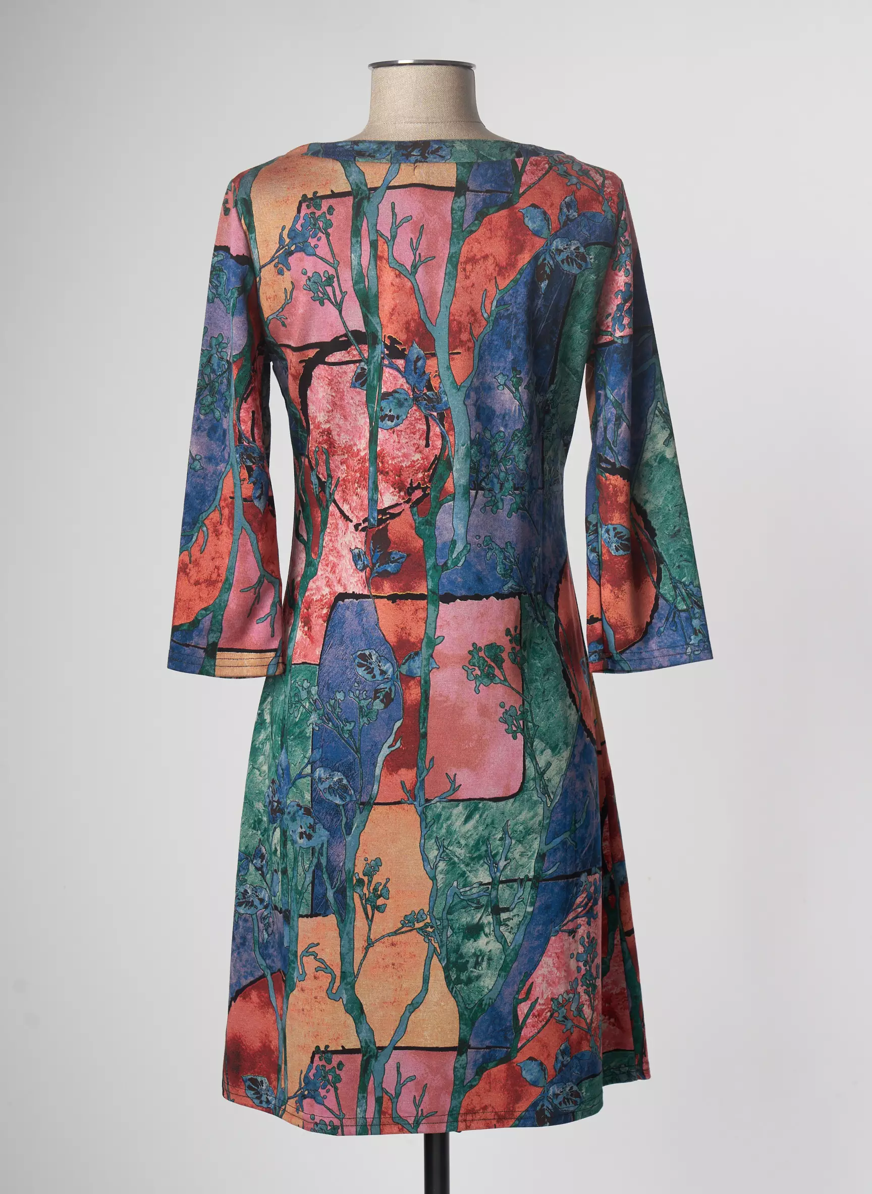 Invisible Robes Mi Longues Femme couleur bleu