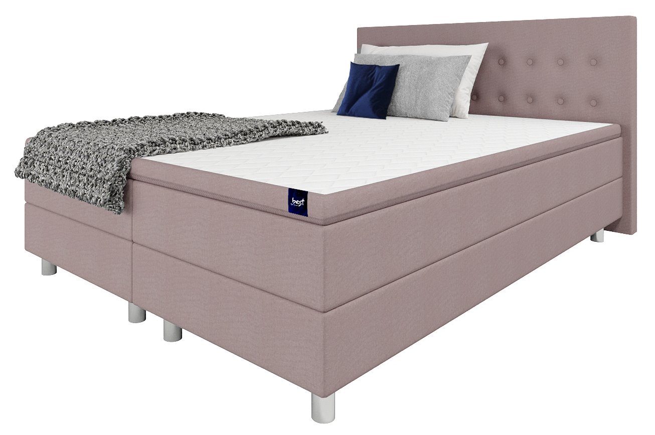 Best for Home Boxspringbett Sawana, mit Topper