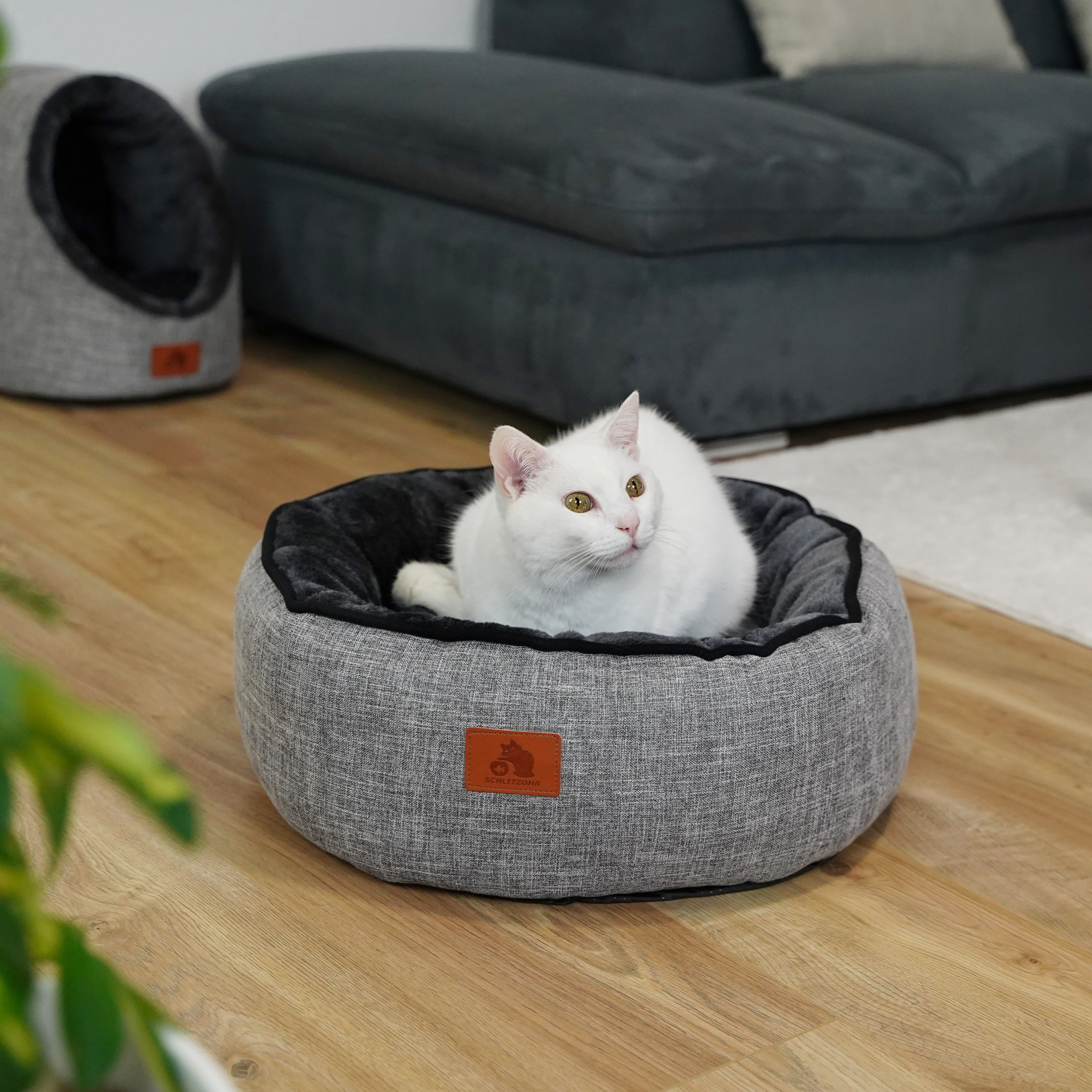 Schlitzohr Hundebetten Schlitzohr Donut Katzenbett Sissy rund