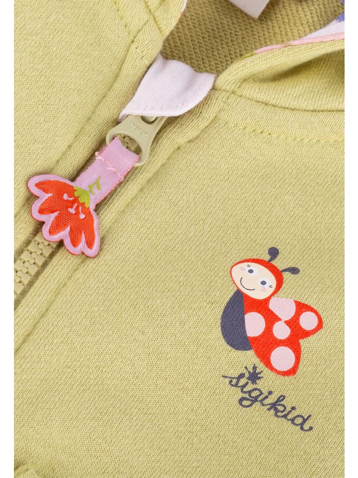 Sigikid Sweatjacke happy ladybug in Grün günstig kaufen