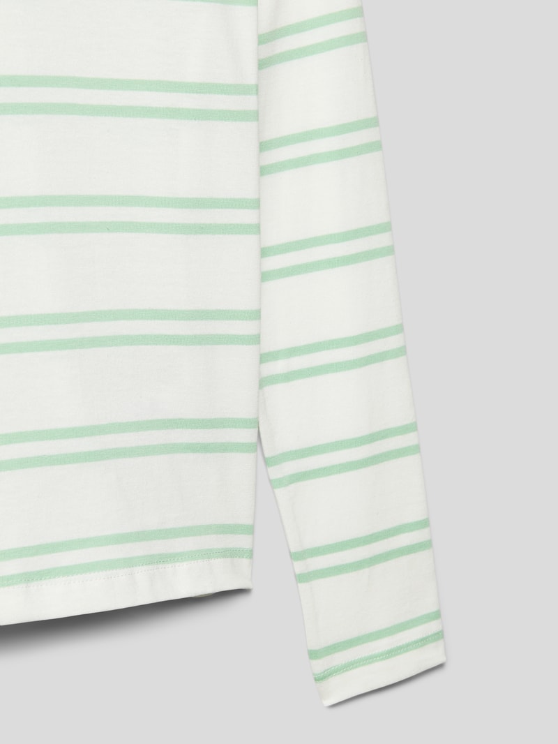 Longsleeve mit Streifenmuster in grün