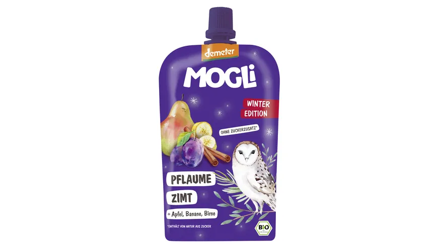 MOGLI Bio Winter-Quetschie Pflaume Zimt 120 g