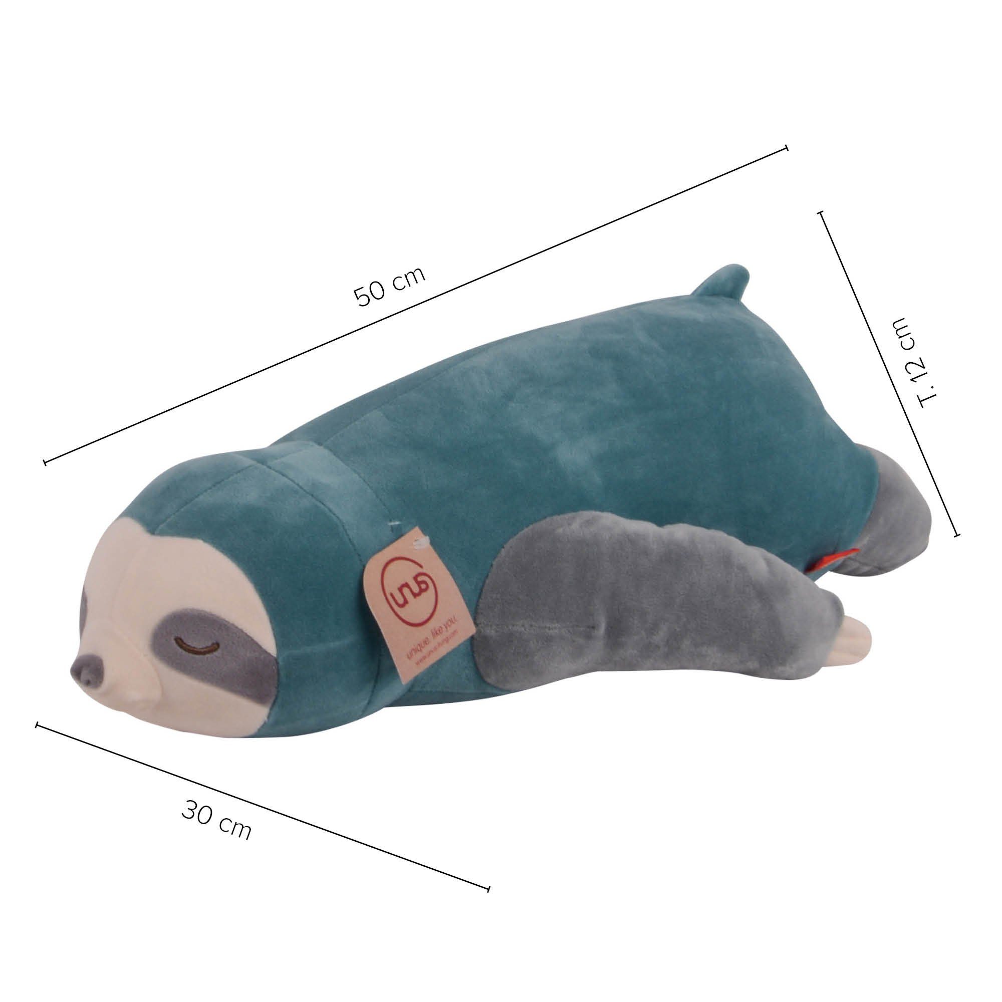 UNUS HOME Seitenschläferkissen Faultier Kissen, 1-tlg., 50 cm, Lagerungskissen Stillkissen Kissen für Kinder Dekoration extrem weich