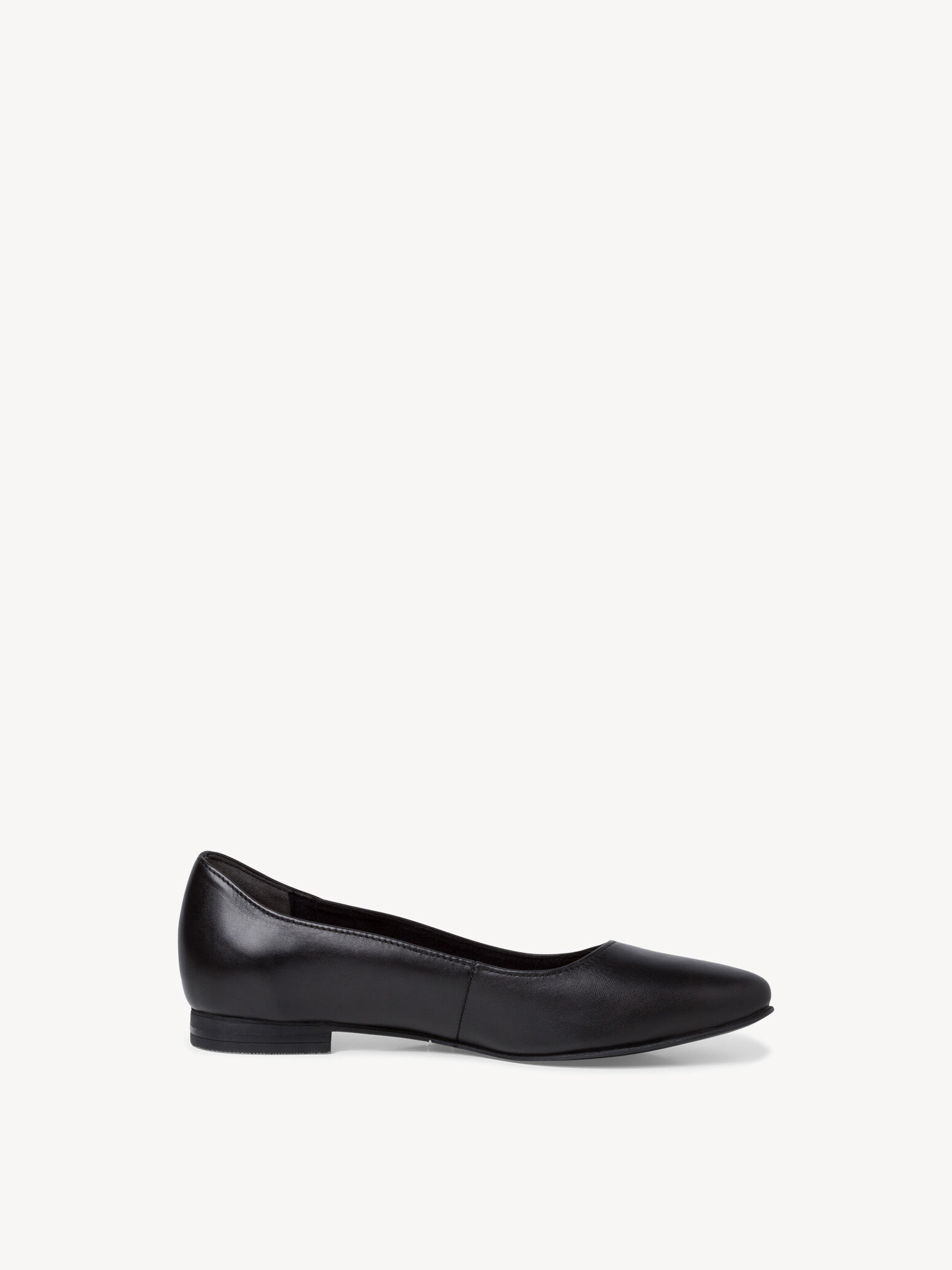Ballerine en cuir - noir