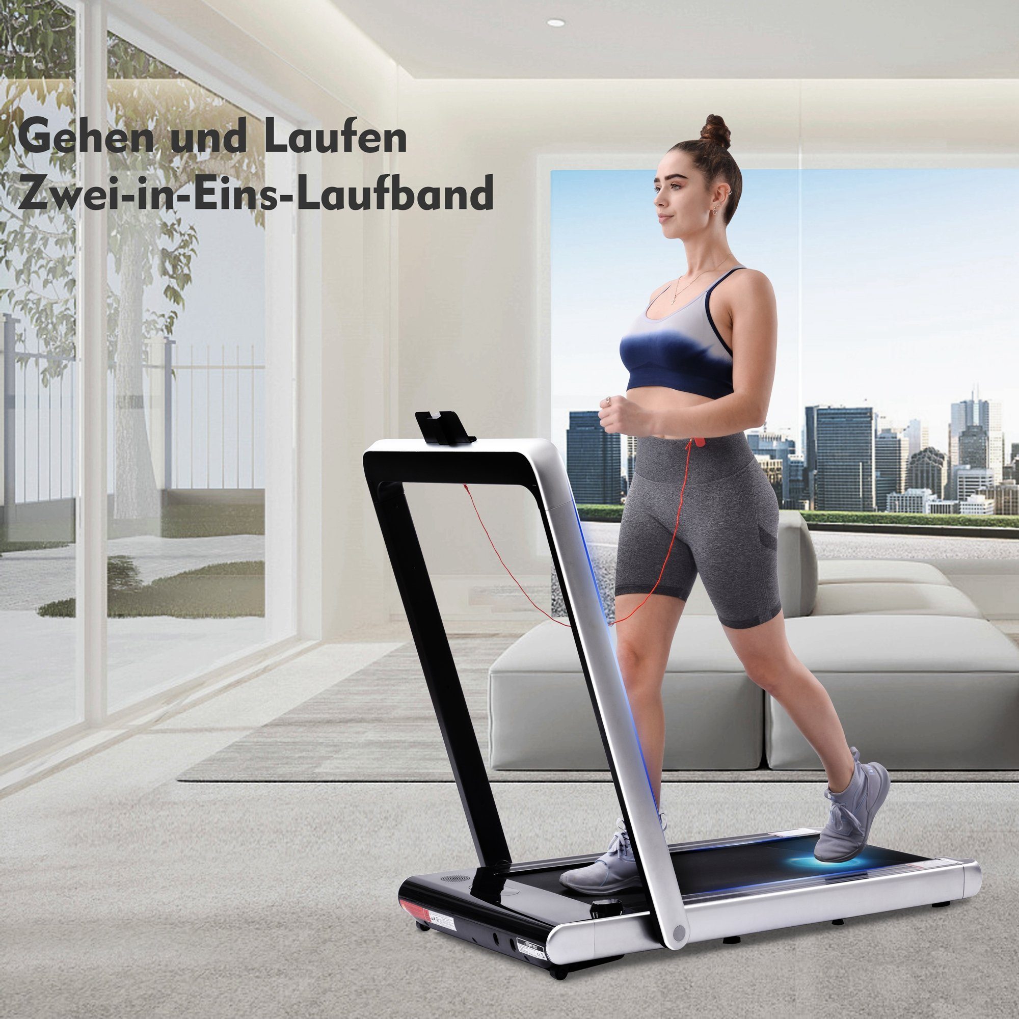 Spark Laufband Laufband/Elektrisches Faltlaufband/2,25 PS/2-in-1-Laufmaschine