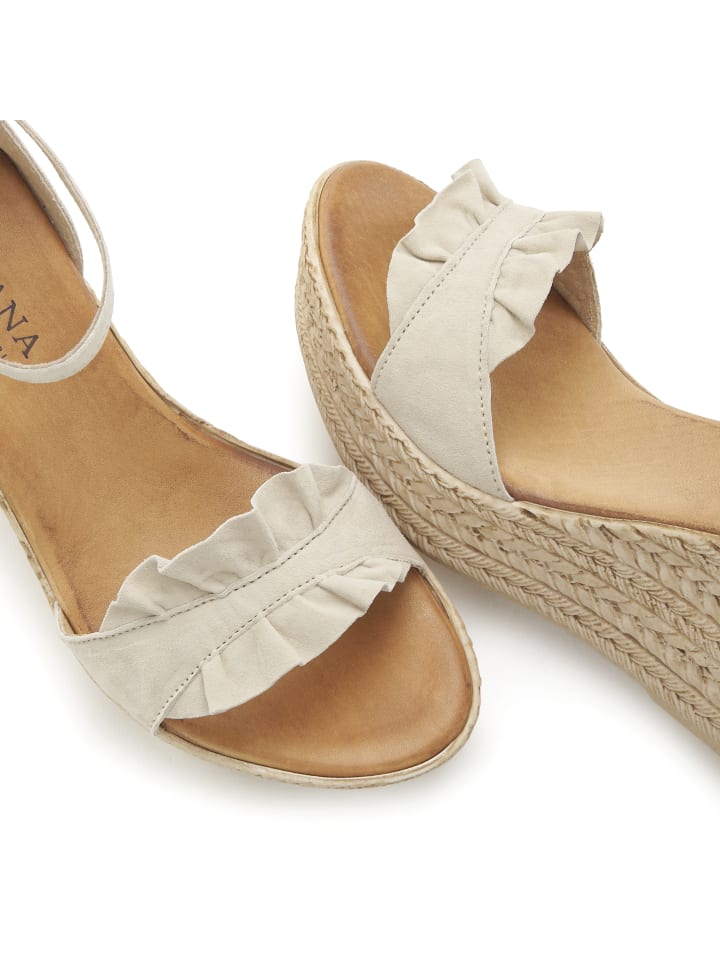 LASCANA Sandalette in beige günstig kaufen