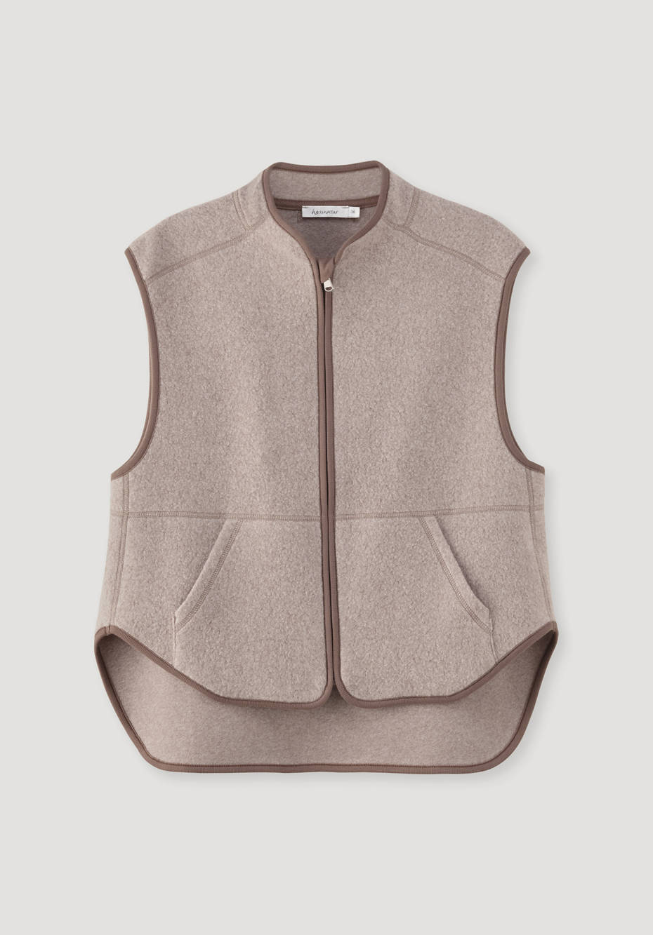 Fleece-Weste aus reiner Bio-Baumwolle