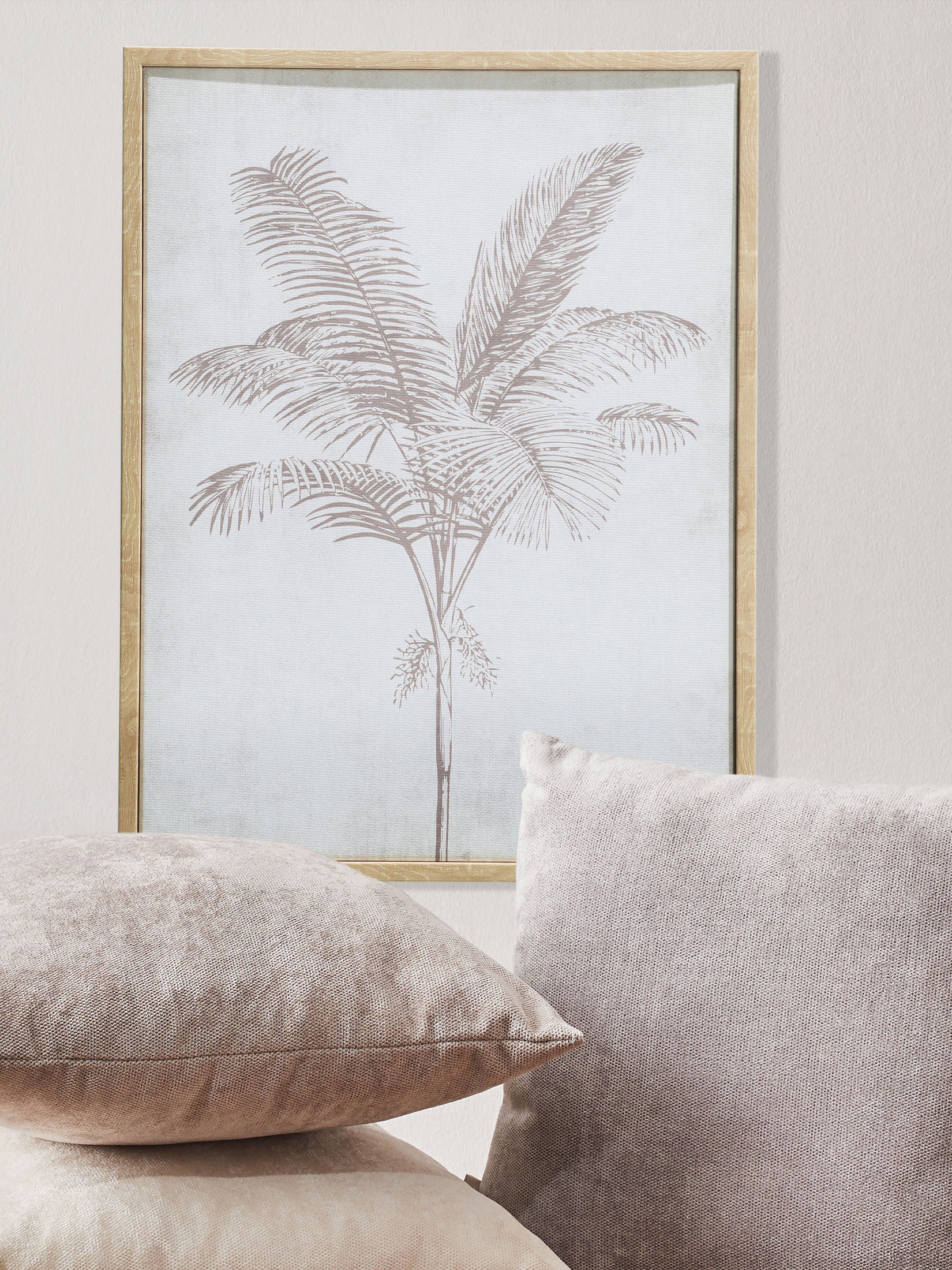 Kertano Leinwand-Druck-gerahmt, Beige
