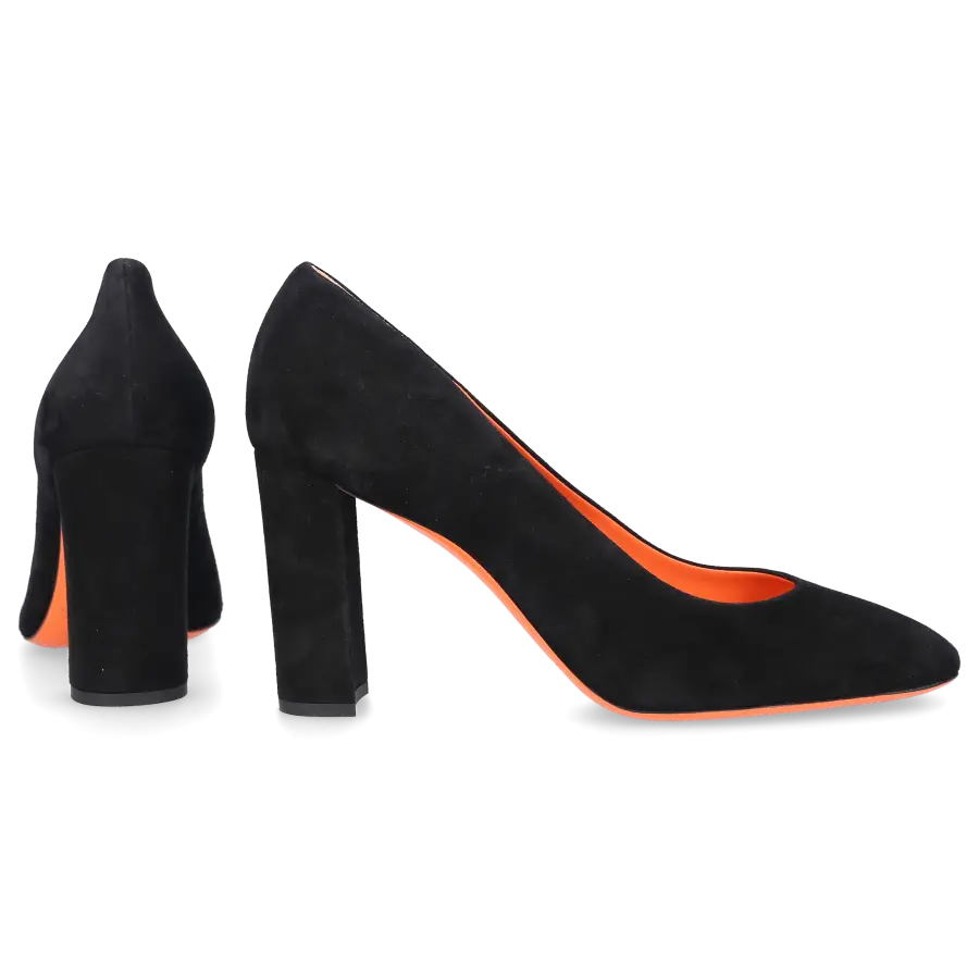 Santoni - Pumps 59658 Veloursleder - schwarz