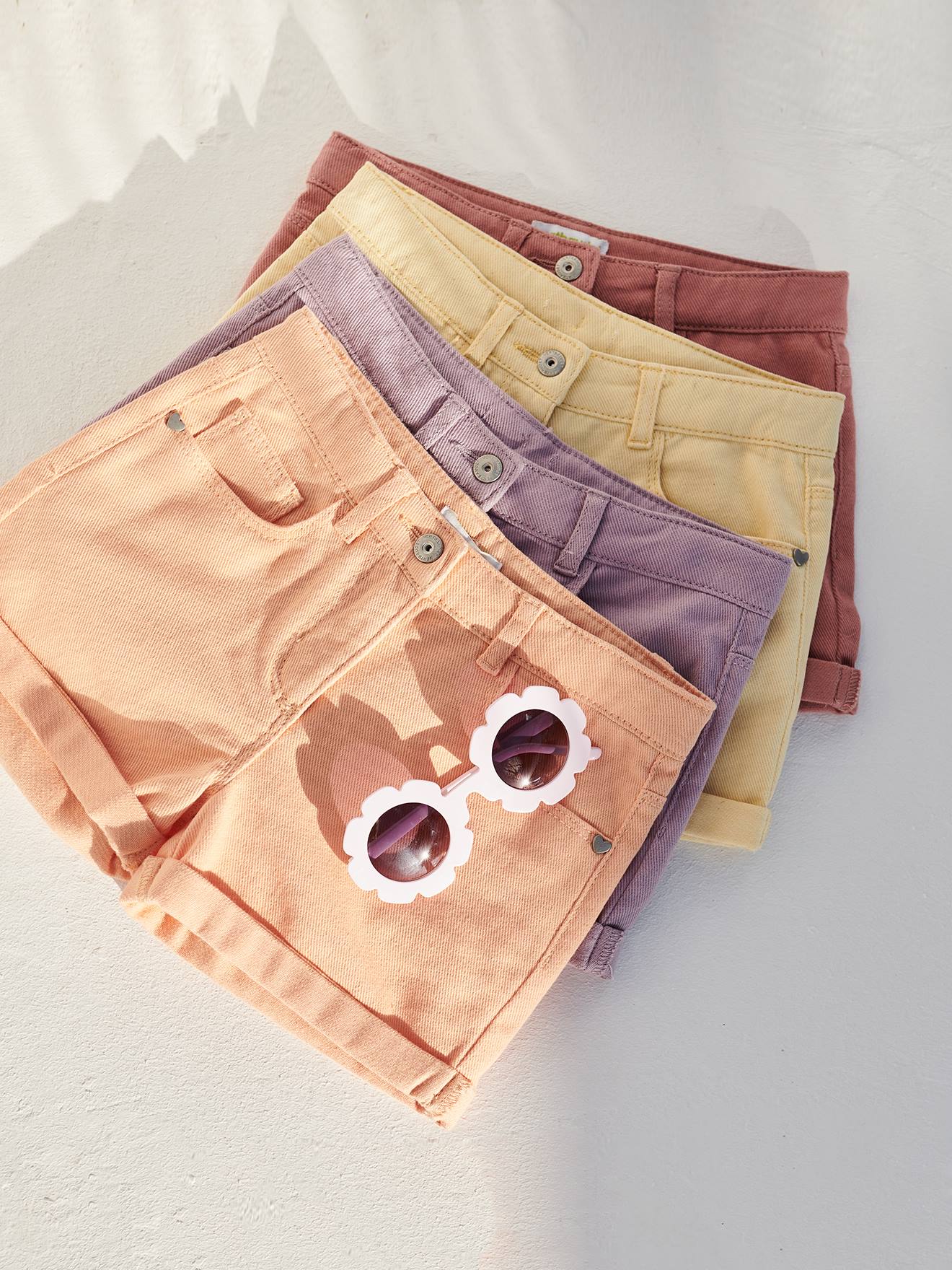 Vertbaudet Mädchen Shorts BASIC Oeko-Tex - altrosa