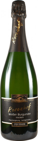 Weißburgunder Sekt b.A. trocken - Wein- und Sektgut Rosenhof