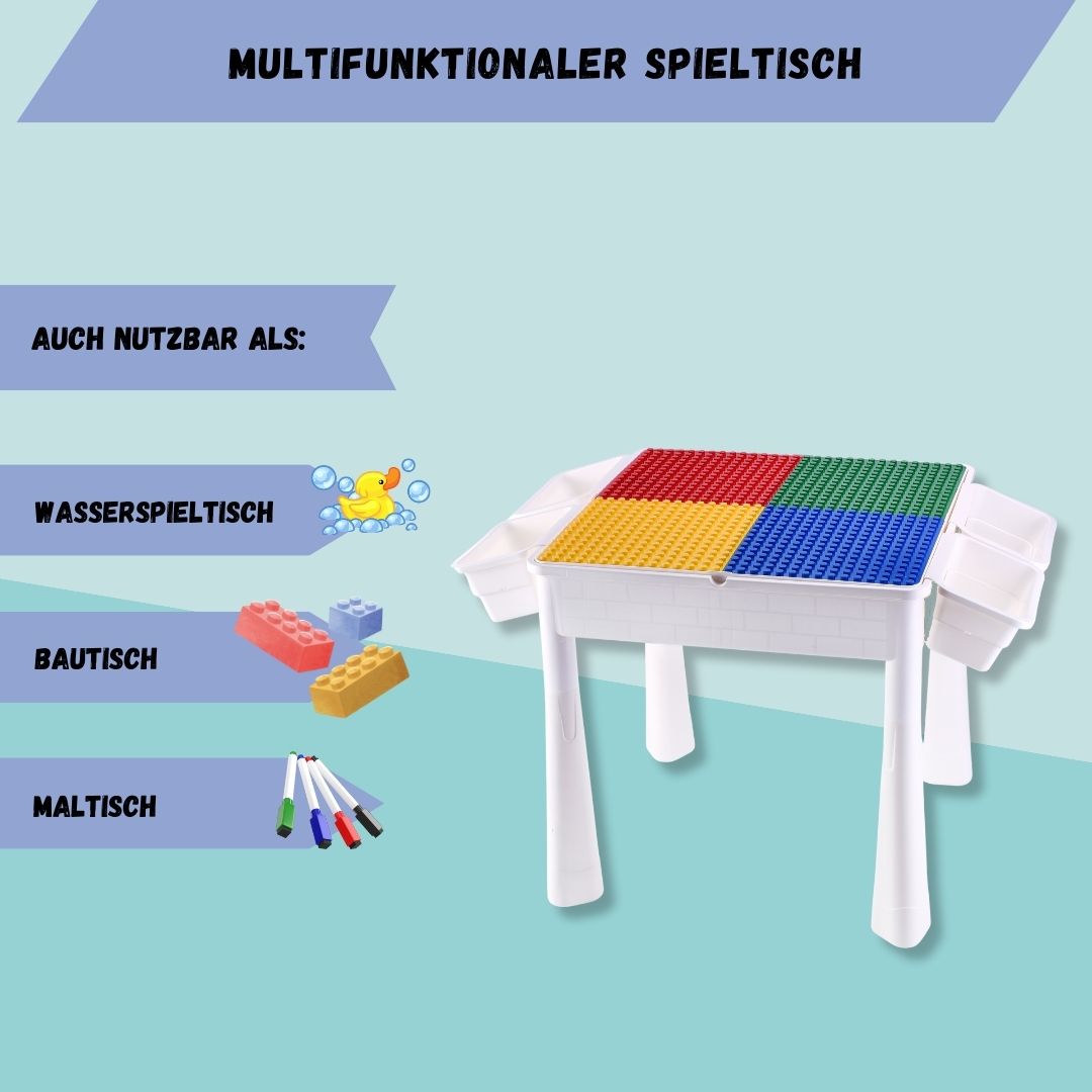 Coemo Bau- und Spieltisch Sascha inklusive Stuhl - Mal- und Wasserspieltisch