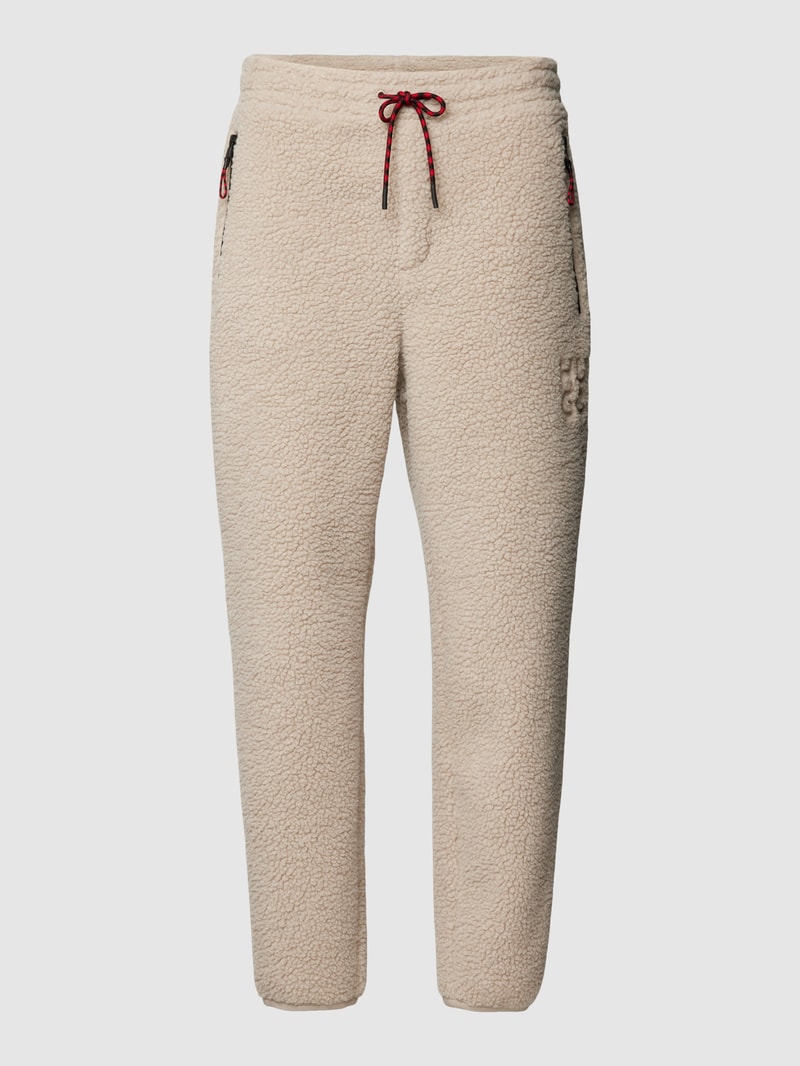 Sweatpants mit Label-Detail Modell 'Danilong' in beige