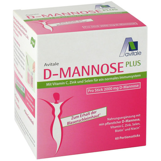 D-MANNOSE PLUS 2000 mg Sticks m.Vit.u.Mineralstof.  60X2.47 g  Pulver