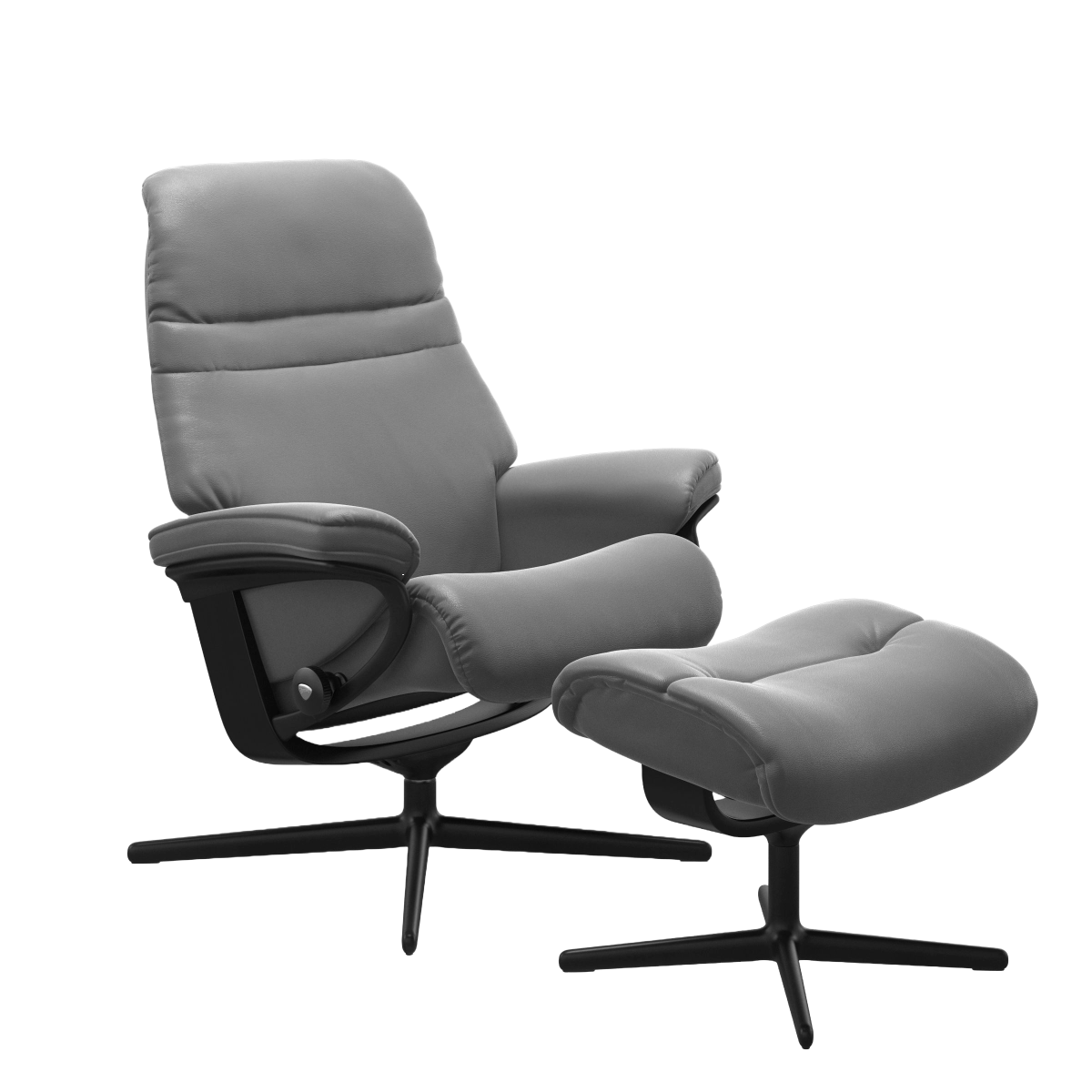 Stressless Sessel Sunrise Cross mit Hocker Grey