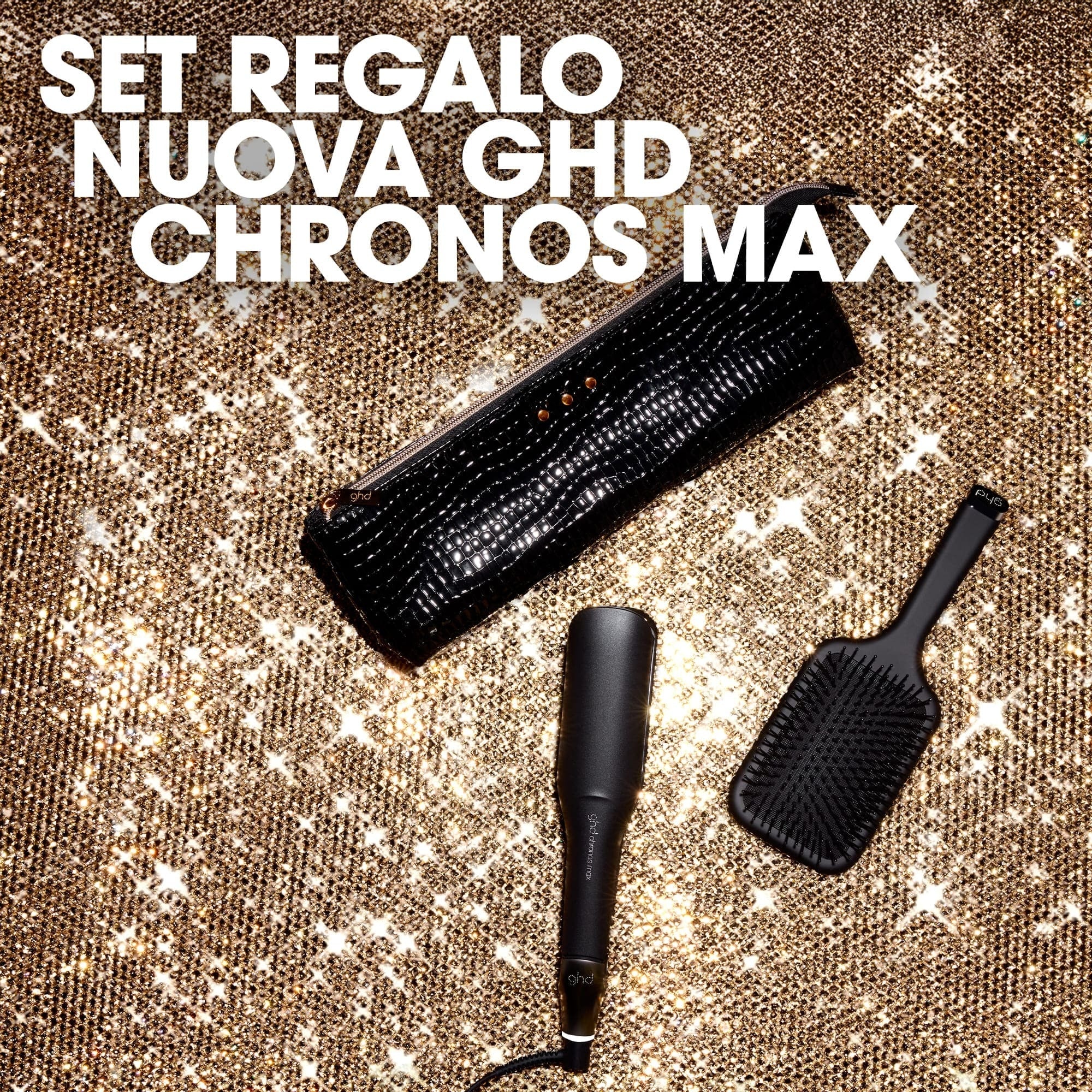 GHD Chronos Max Styler Geschenkset – Professioneller Haarglätter + Paddelbürste – Haarstyling-Geschenksets, Haarglätter, Bürsten