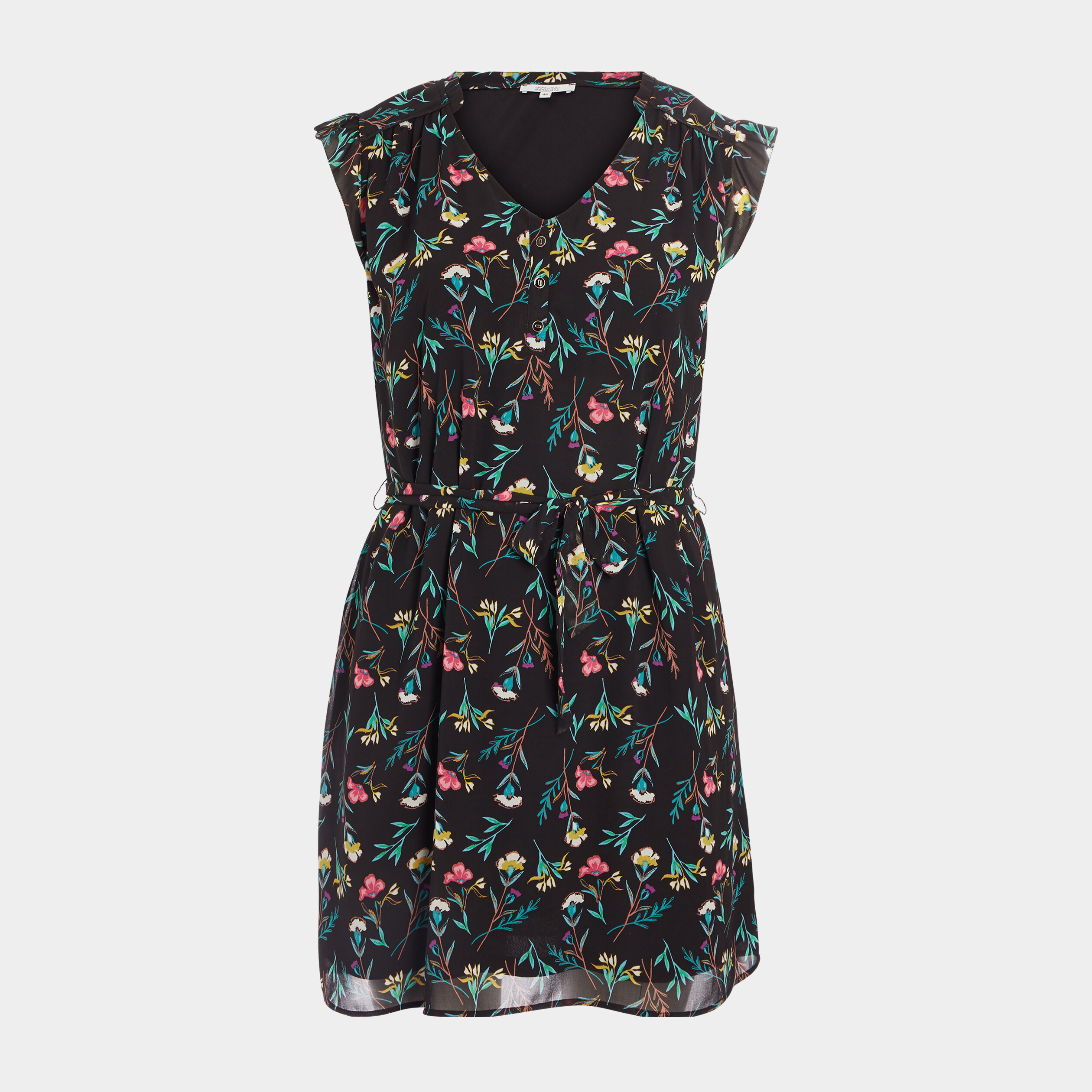 Robe droite sans manches noir femme grande taille | La Halle