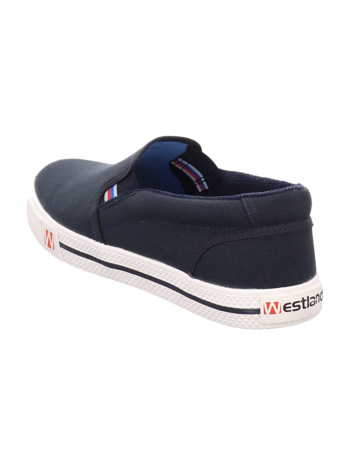 WESTLAND Sportliche Slipper in Blau günstig kaufen