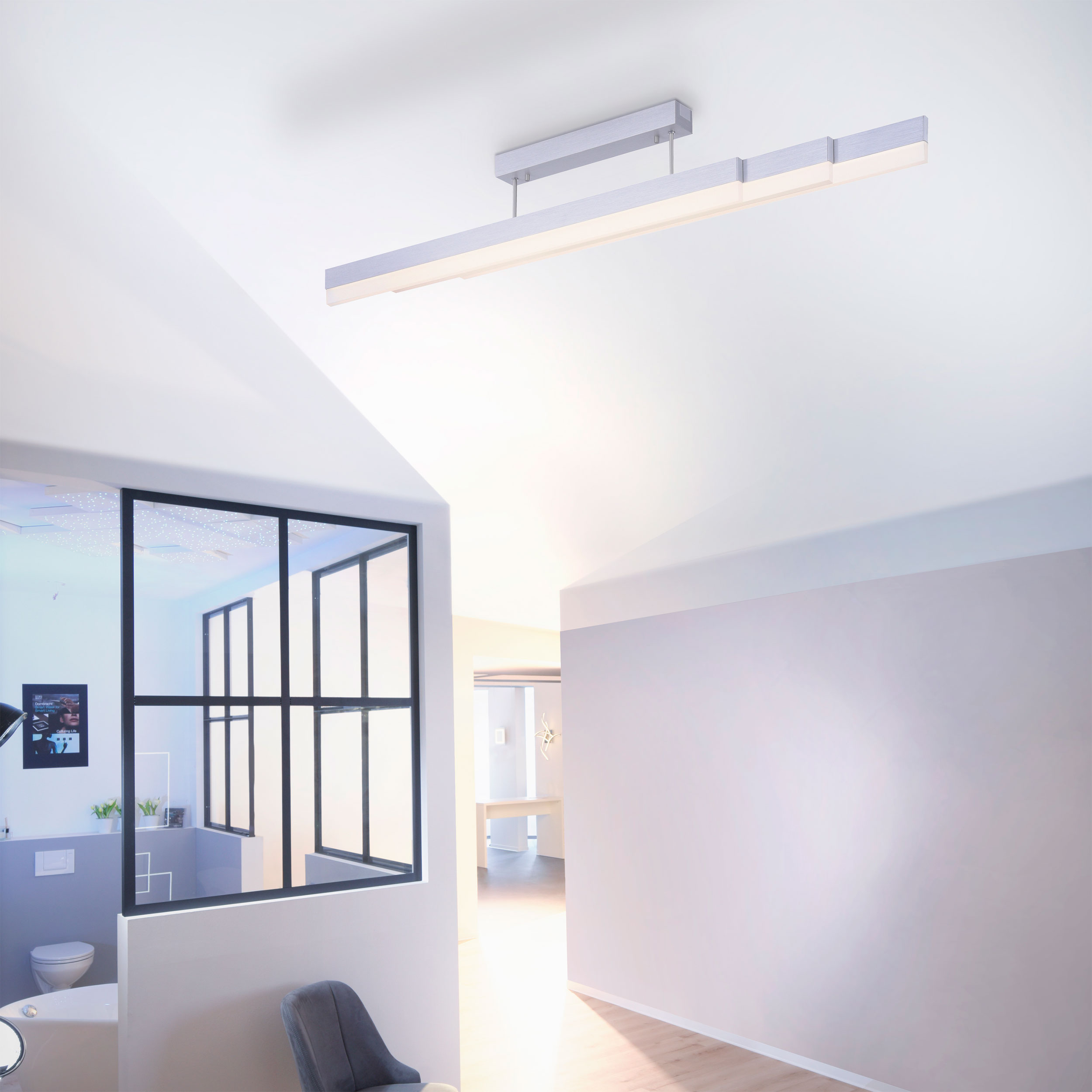 QLED-Deckenleuchte 3flg