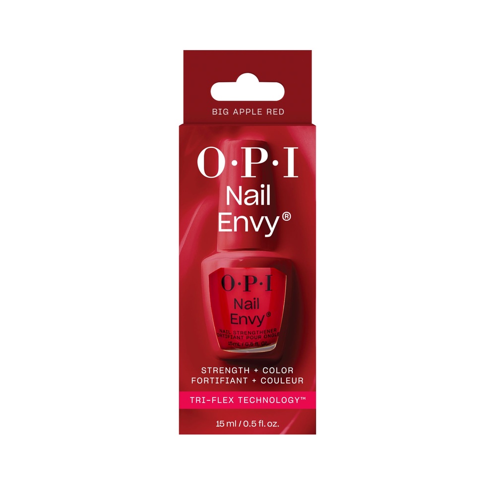 O.P.I Nail Envy - Big Apple Red Fortifiant + Couleur Fortifiant coloré pour ongles