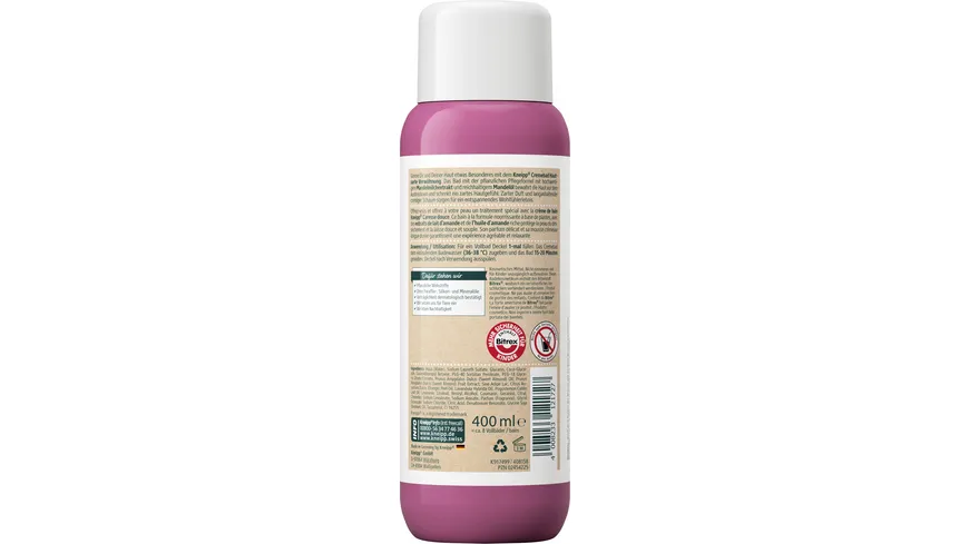 Kneipp Cremebad Hautzarte Verwöhnung 400 ml