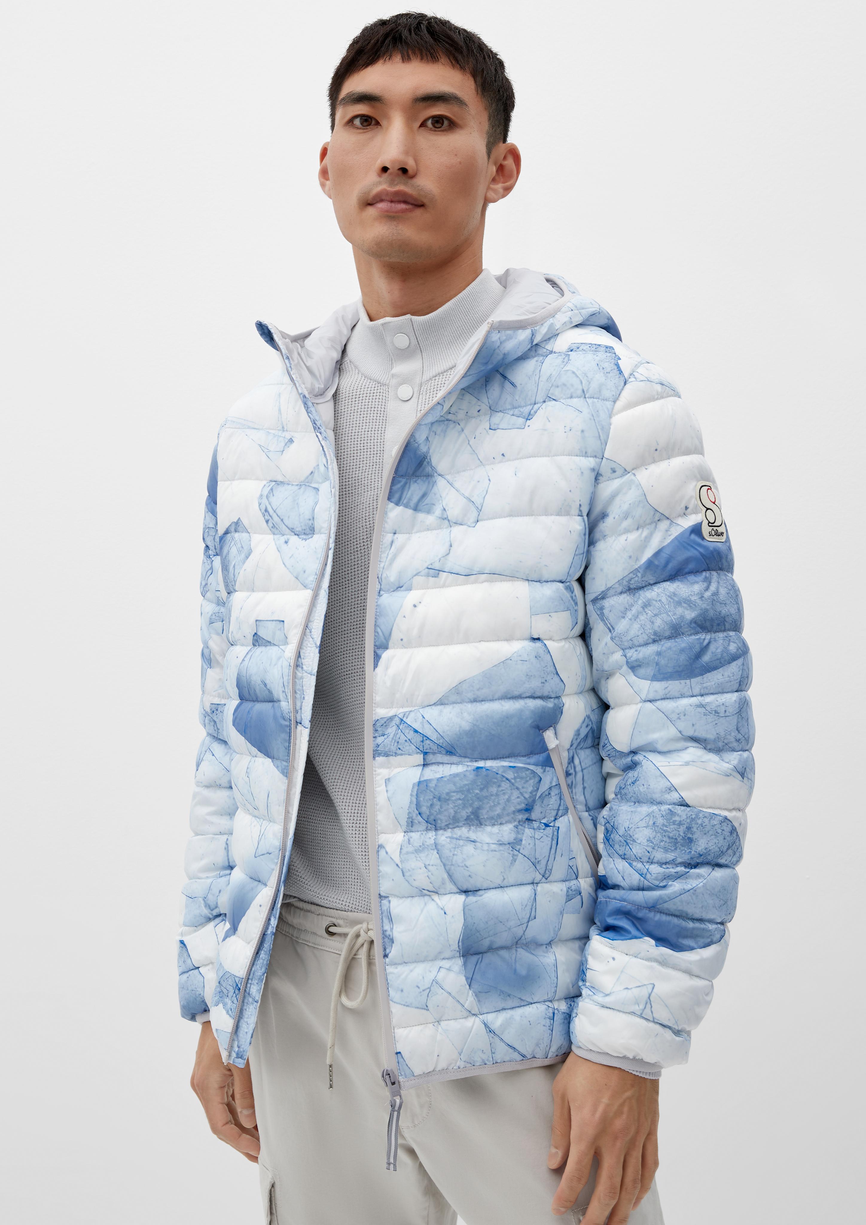 Kapuzenjacke mit Allover-Muster  2125985-01A1