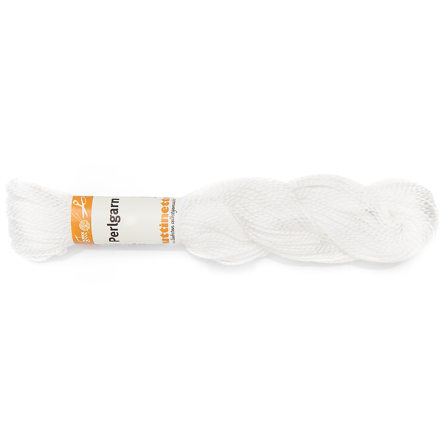 buttinette Perlgarn, weiß, 25g-Strang
