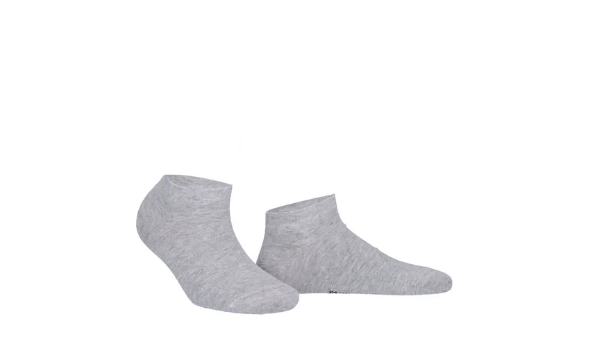 WILOX Damen Sneaker Socken Organic Cotton silber