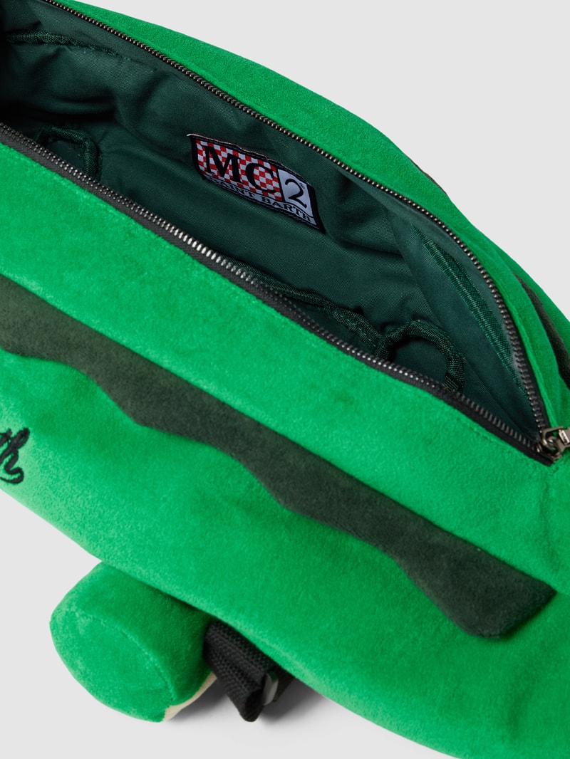 Rucksack aus Frottee mit Zier-Applikationen Modell 'TERRY' in grün