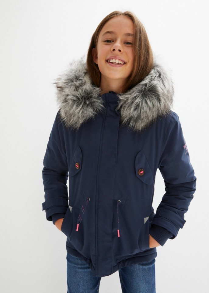 Mädchen Winter Parka mit Fell