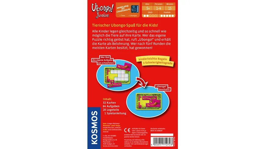 KOSMOS - Ubongo Junior Mitbringspiel