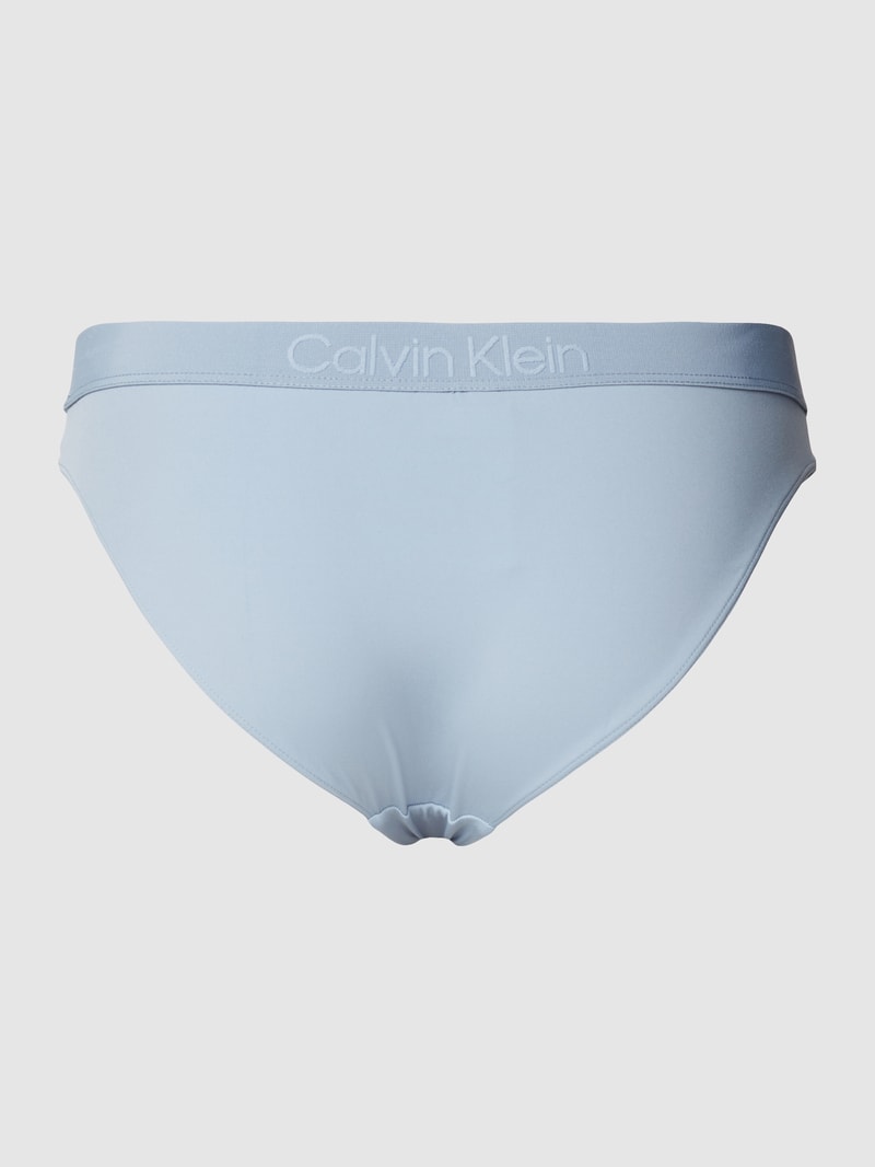 Bikini-Hose mit Label-Detail Modell 'CORE TONAL' in hellblau
