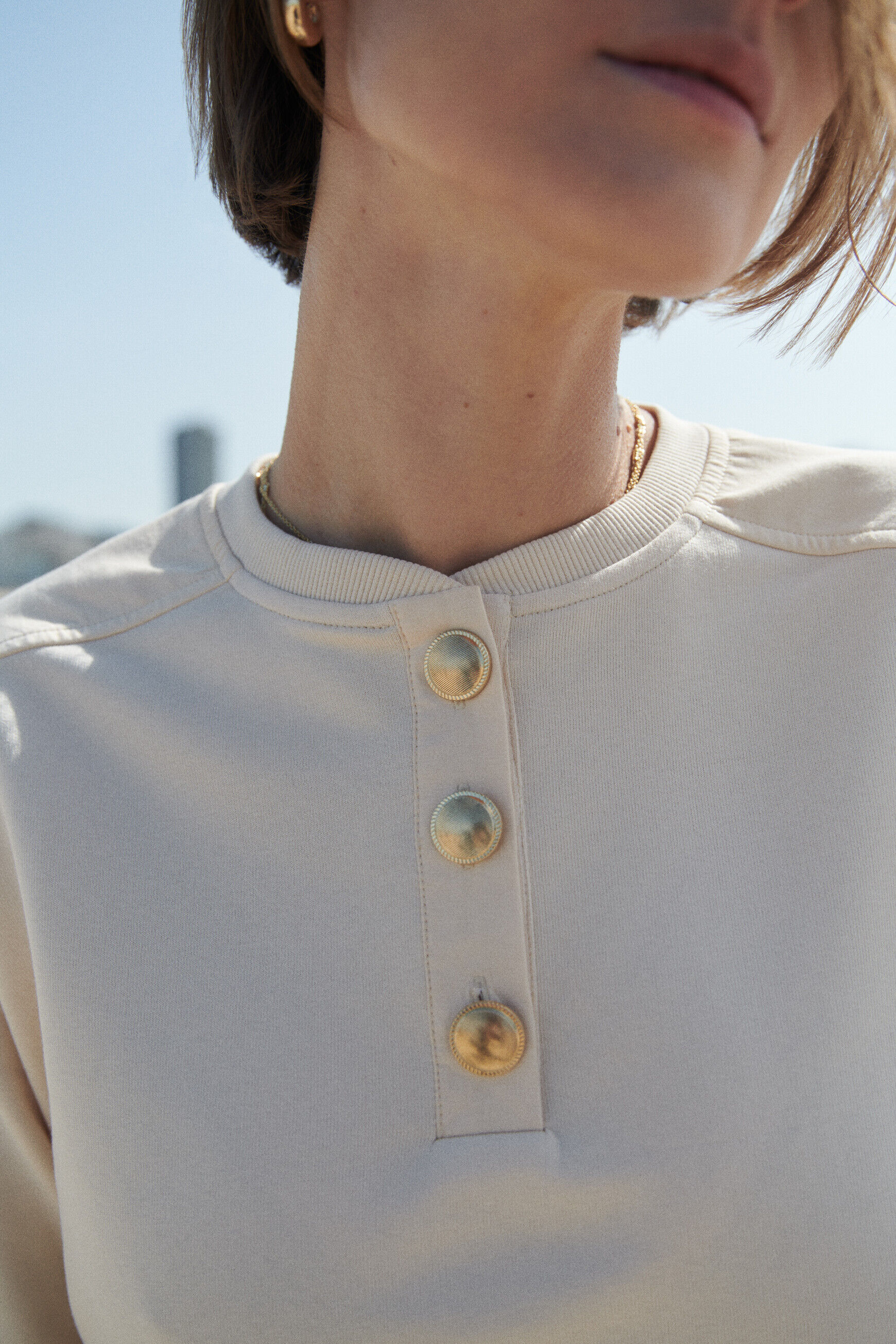 T-shirt tepale ecru femme
