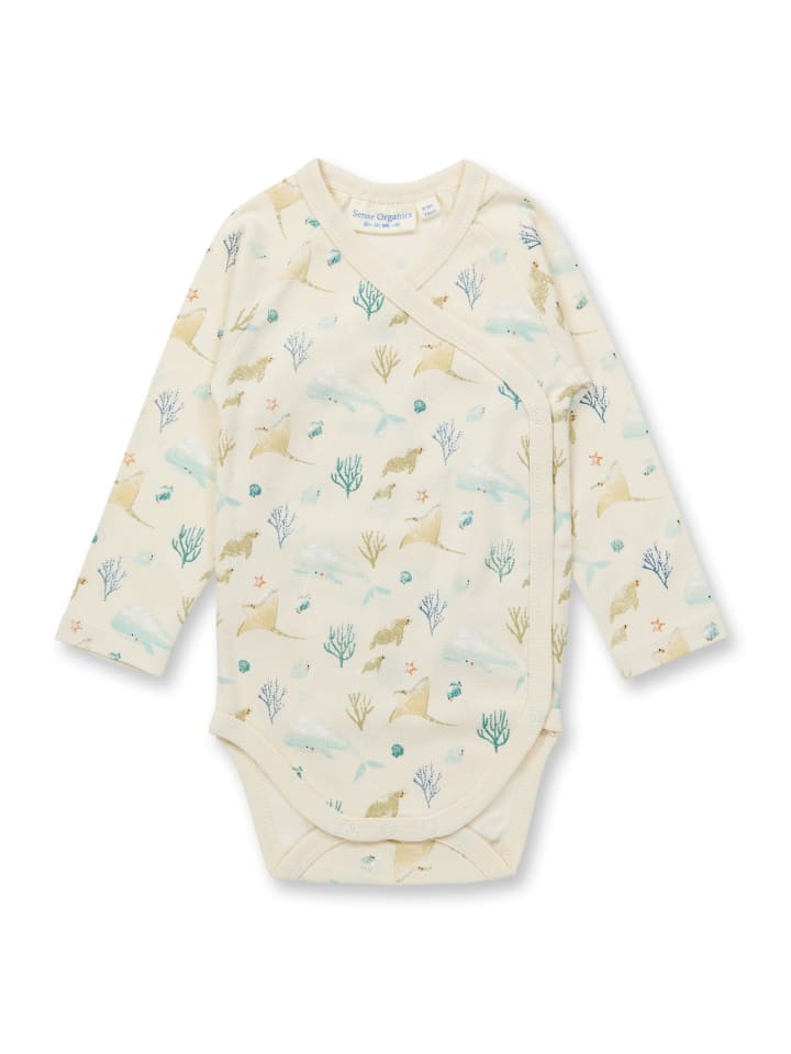 Sense Organics Sense Organics Ygon Baby Wrap Wickel - Body L/S Sealife Eggshell 62/68 günstig kaufen
