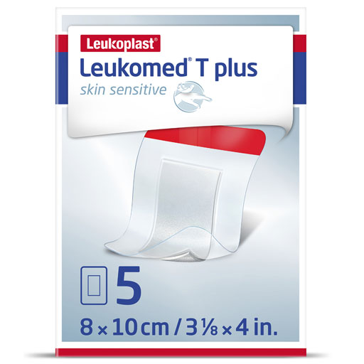 LEUKOMED T plus skin sensitive steril 8x10 cm  5 St  Pflaster