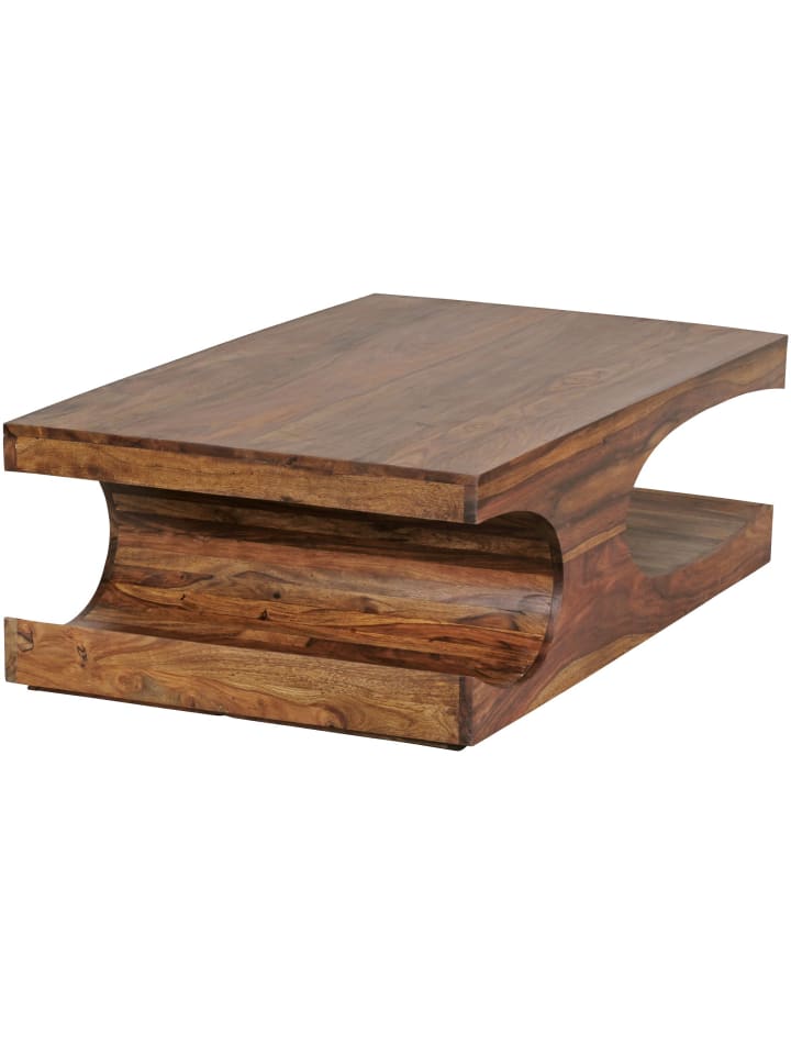 KADIMA DESIGN Couchtisch BOHA Massiv-Holz 118 cm breit Wohnzimmer-Tisch in Massivholz günstig kaufen onesize
