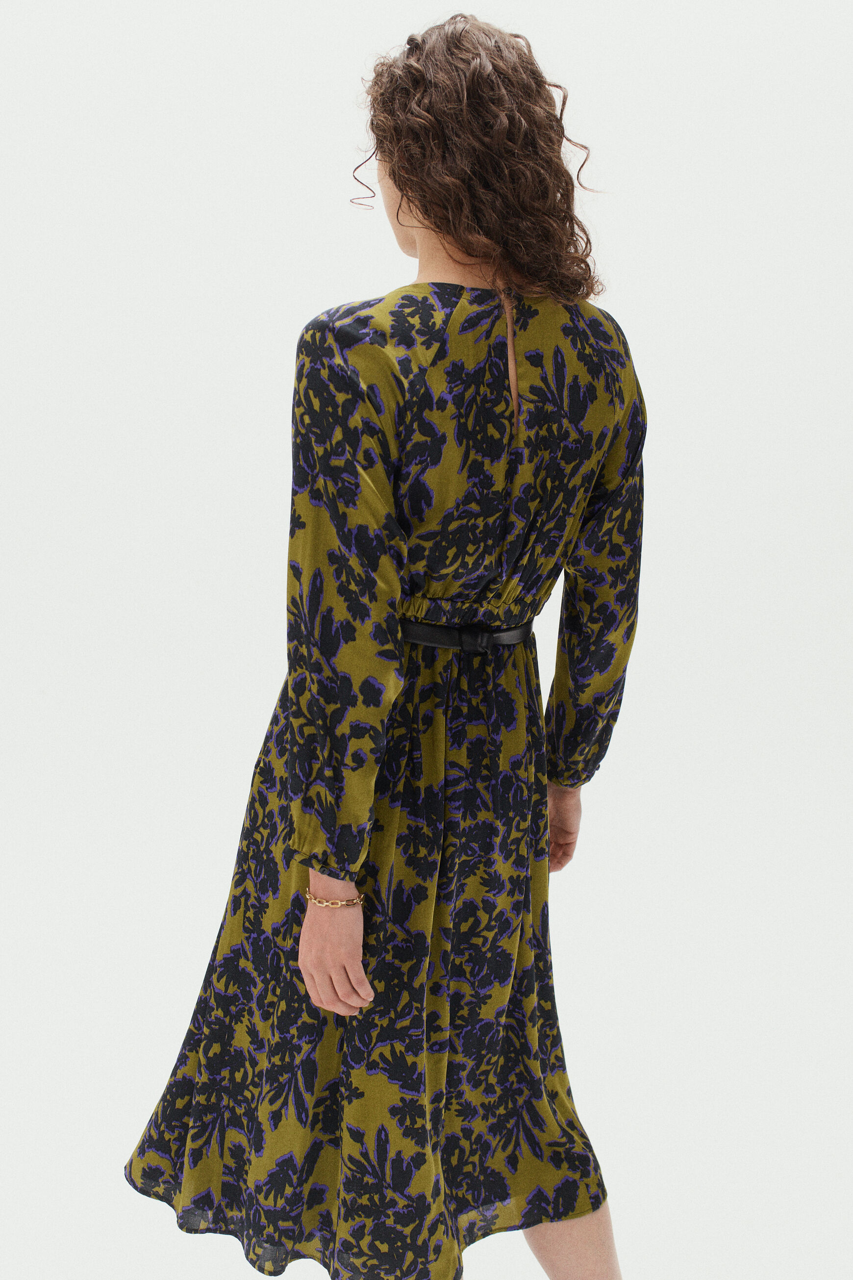 robe sidonie vert kaki femme