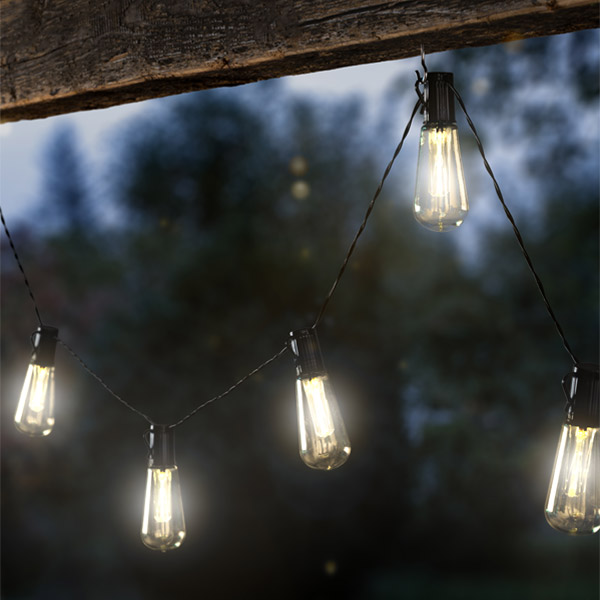 IC Gardenworld LED Solar Lichterkette 10er