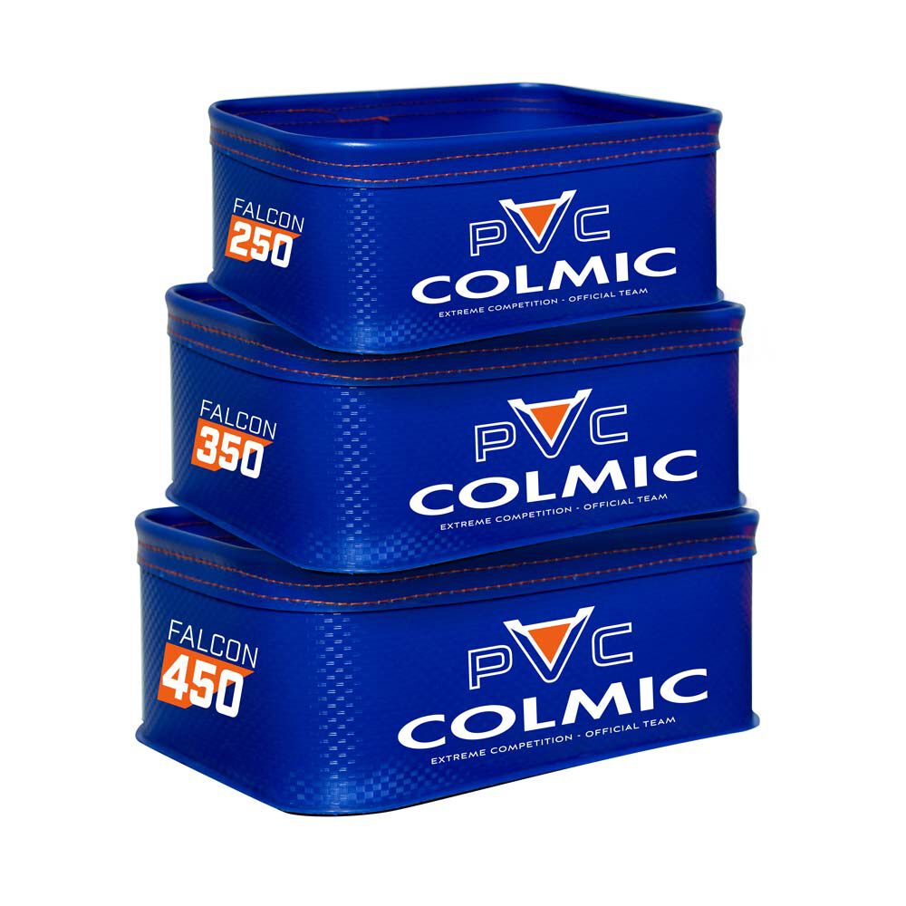 Zestaw 3 prostokątnych pojemników z PVC Colmic Falcon